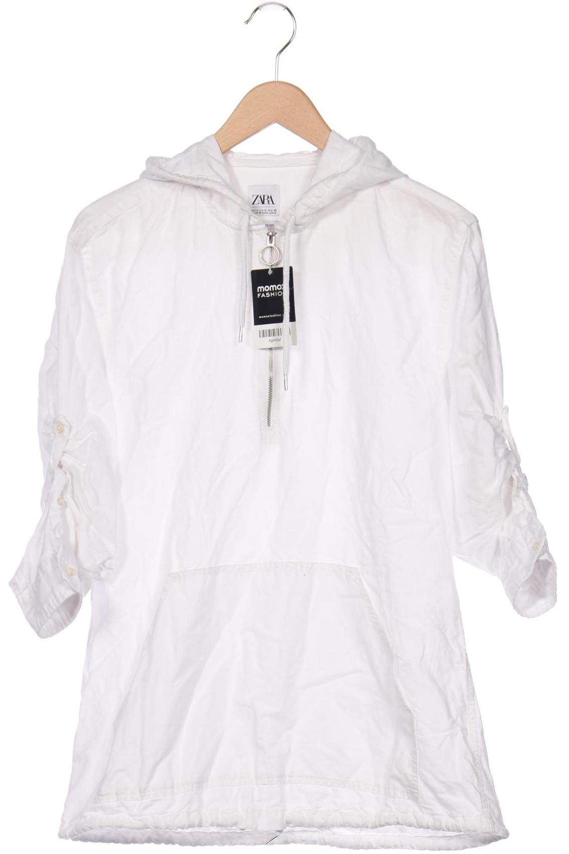 

ZARA Damen Kapuzenpullover, weiß