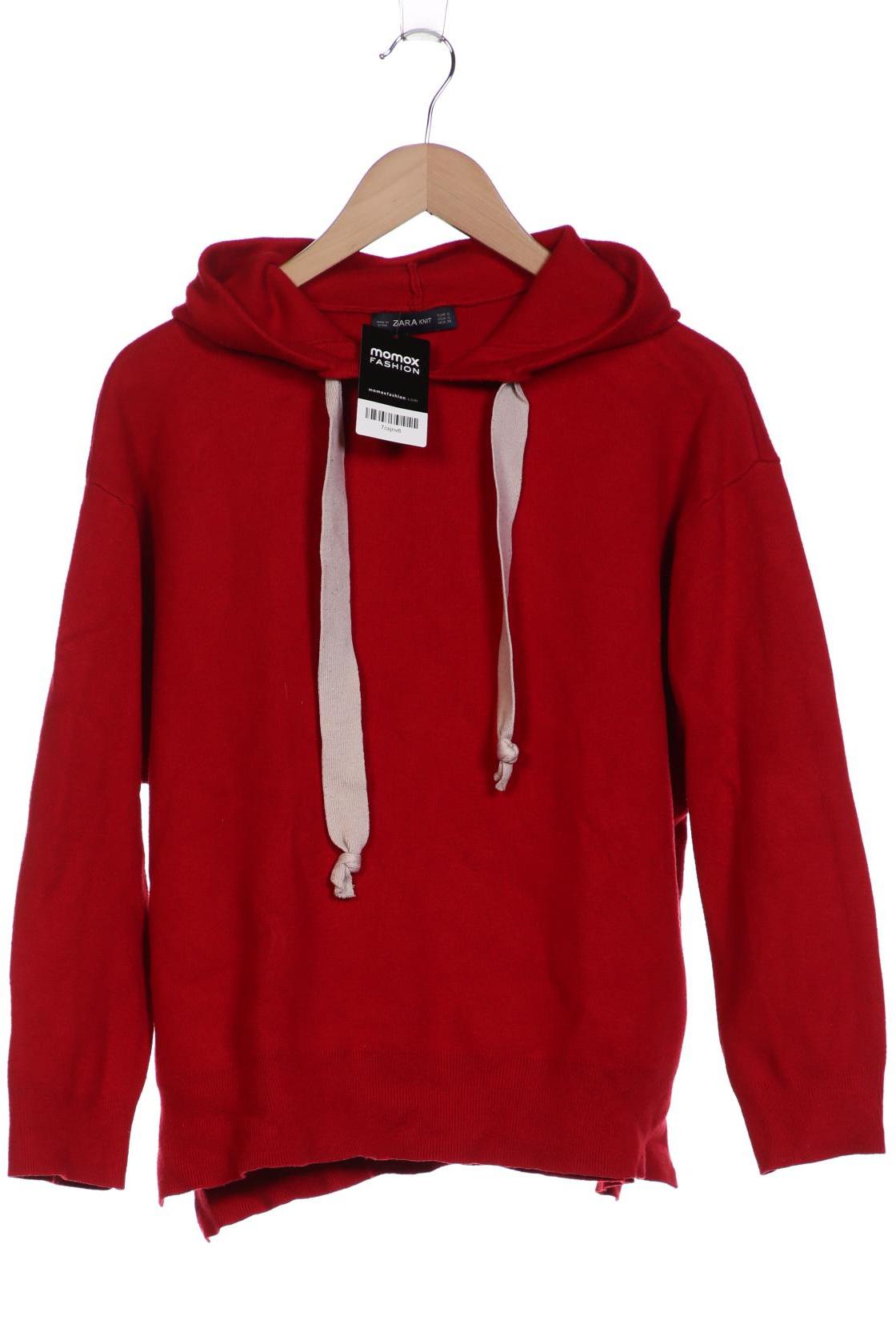 

Zara Damen Kapuzenpullover, rot, Gr. 36