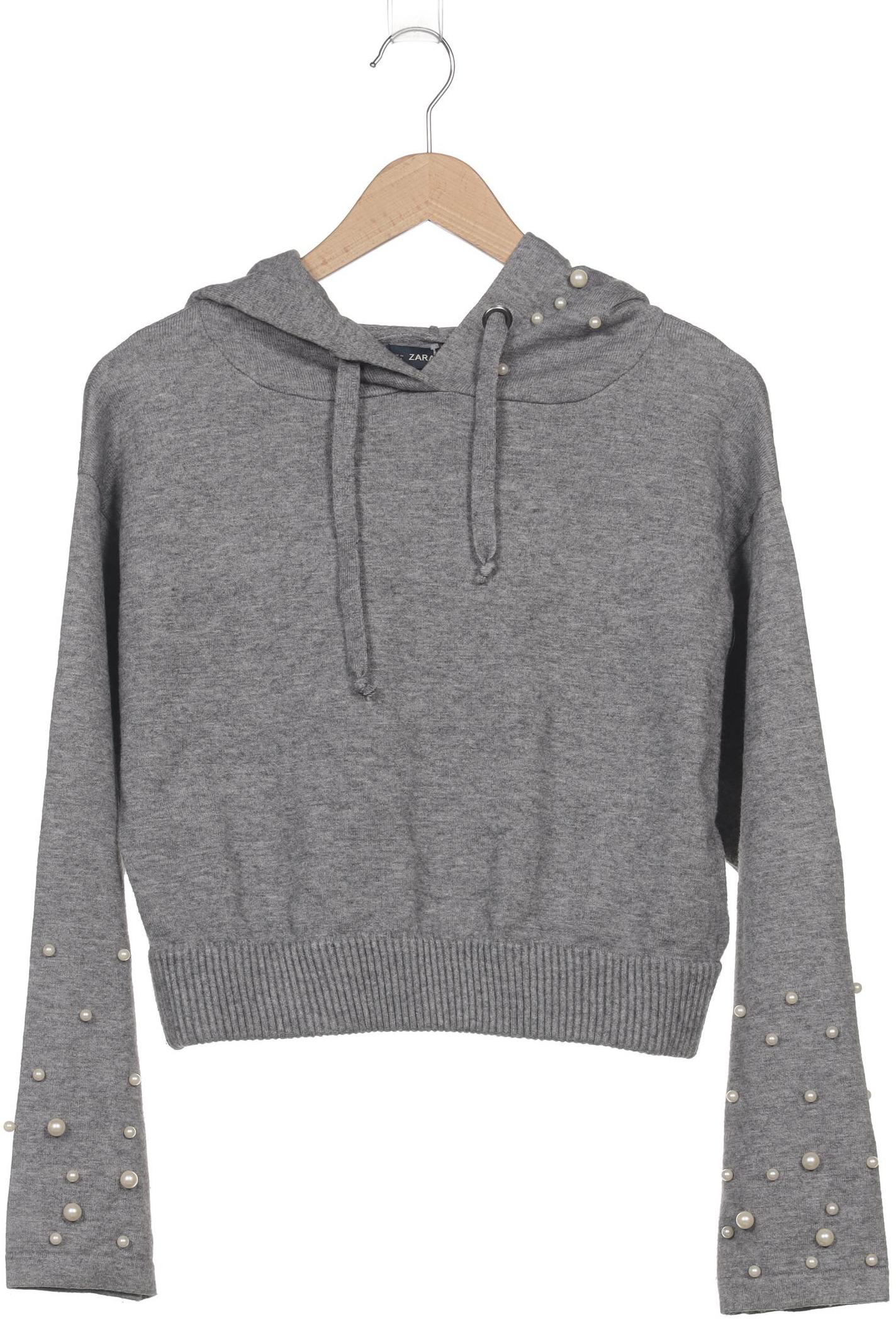 

Zara Damen Kapuzenpullover, grau, Gr. 36