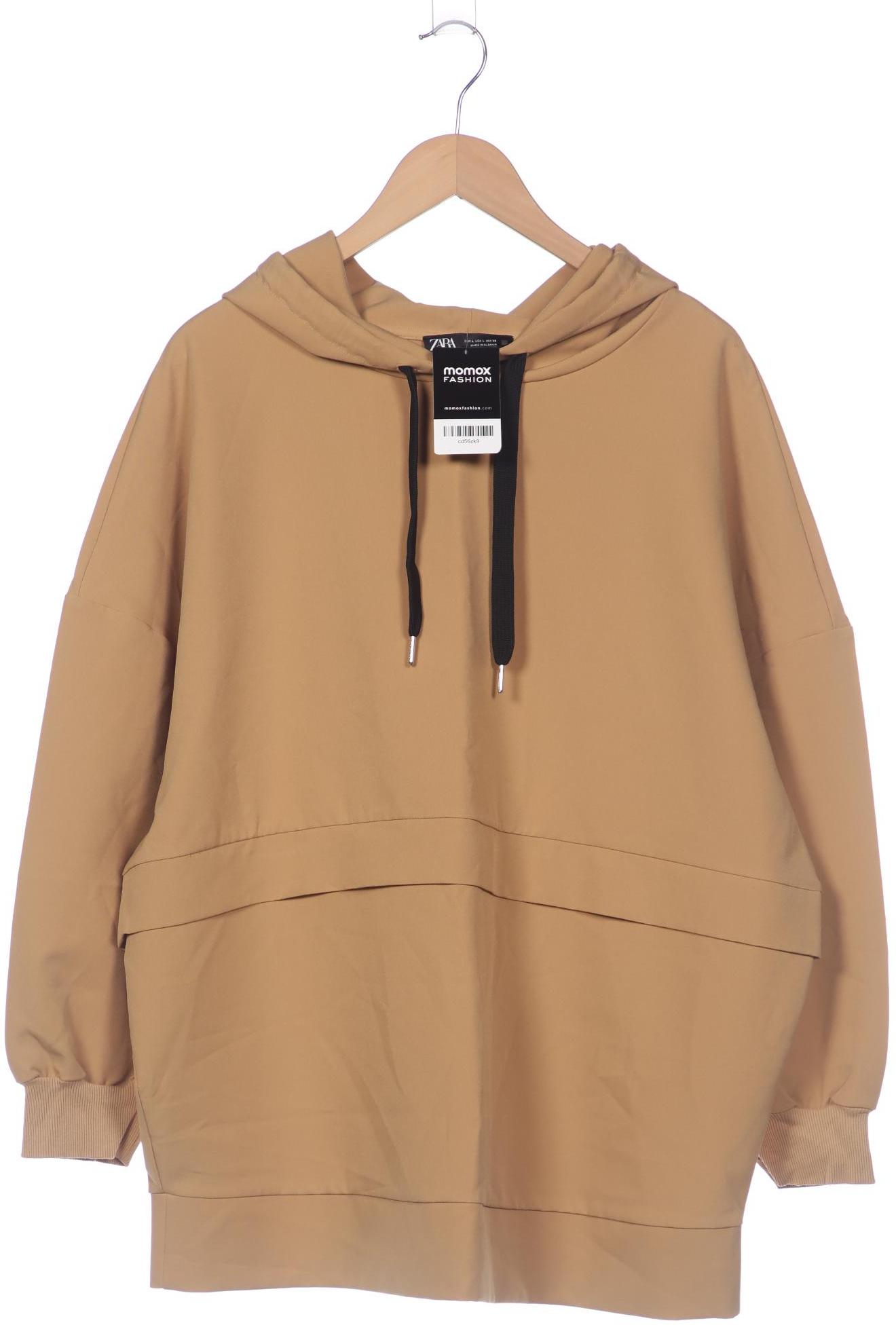 

Zara Damen Kapuzenpullover, beige, Gr. 42