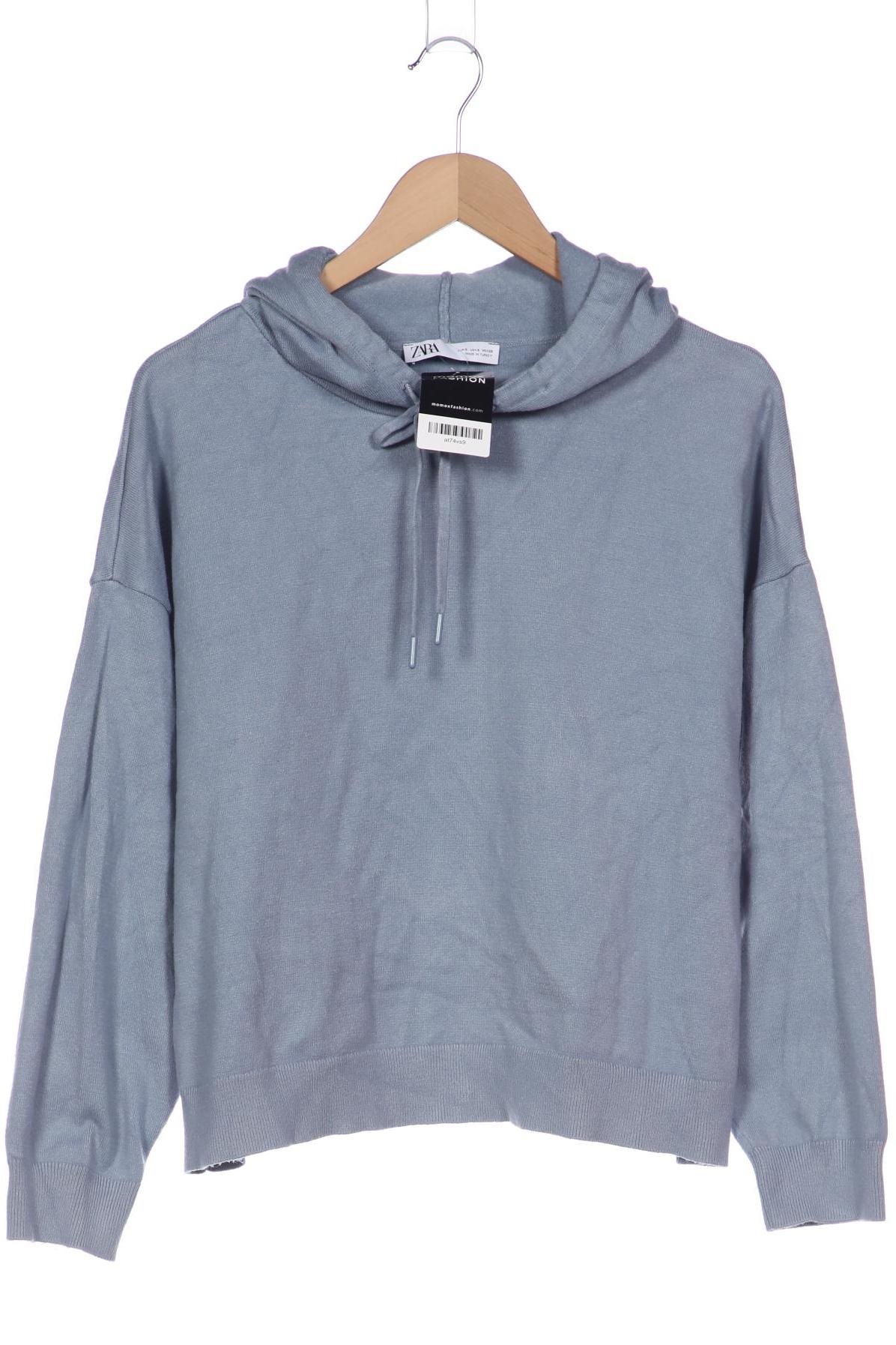 

Zara Damen Kapuzenpullover, hellblau, Gr. 36
