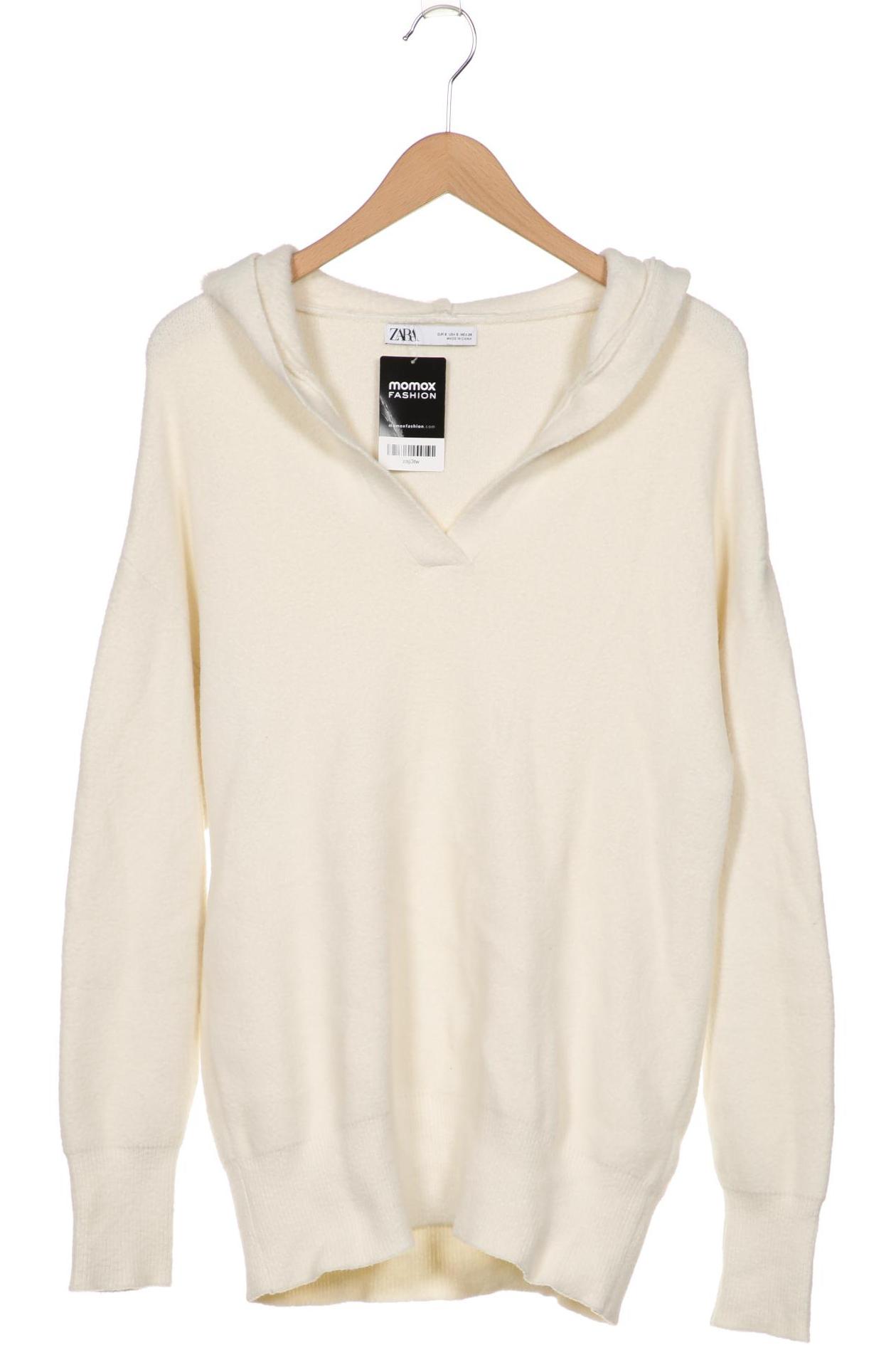 

Zara Damen Kapuzenpullover, cremeweiß, Gr. 36