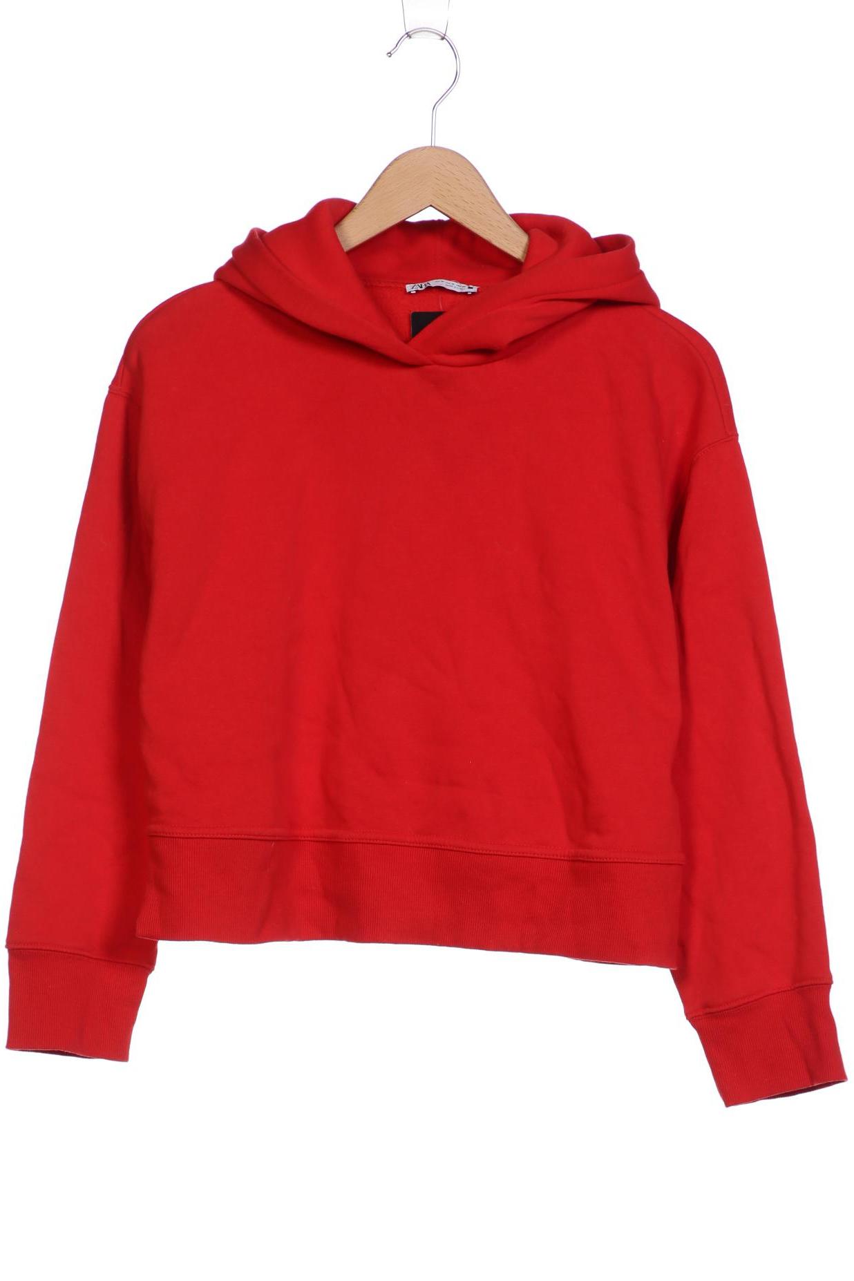 

ZARA Damen Kapuzenpullover, rot