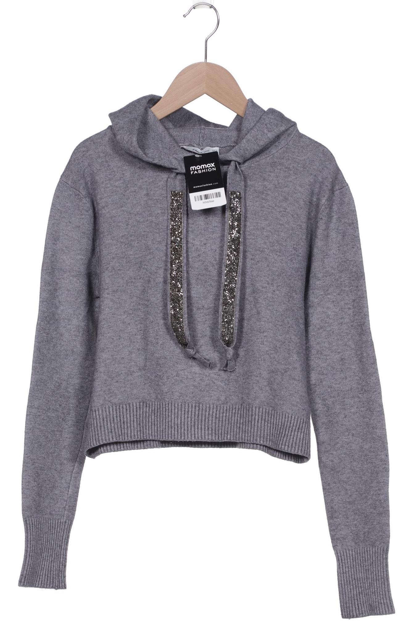 

ZARA Damen Kapuzenpullover, grau