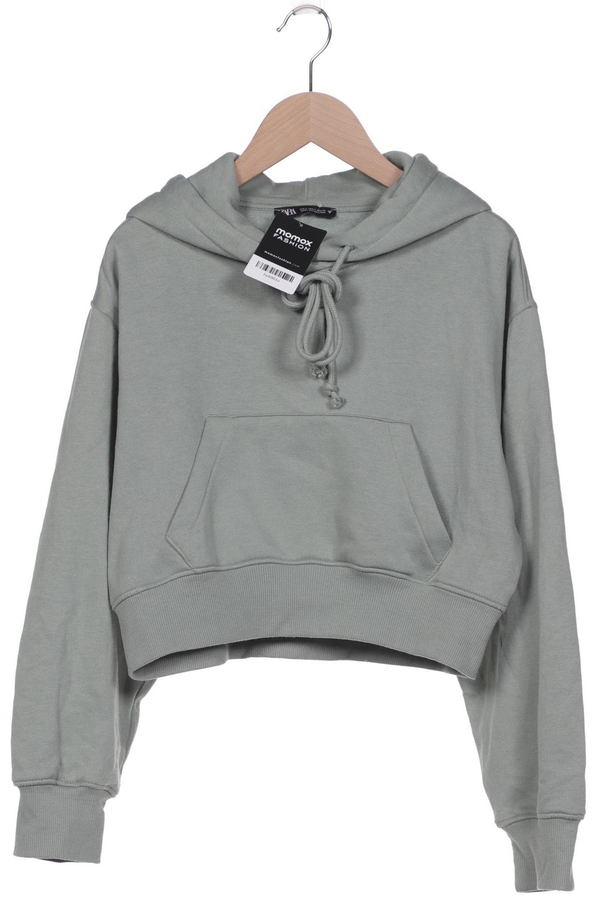 

ZARA Damen Kapuzenpullover, grün