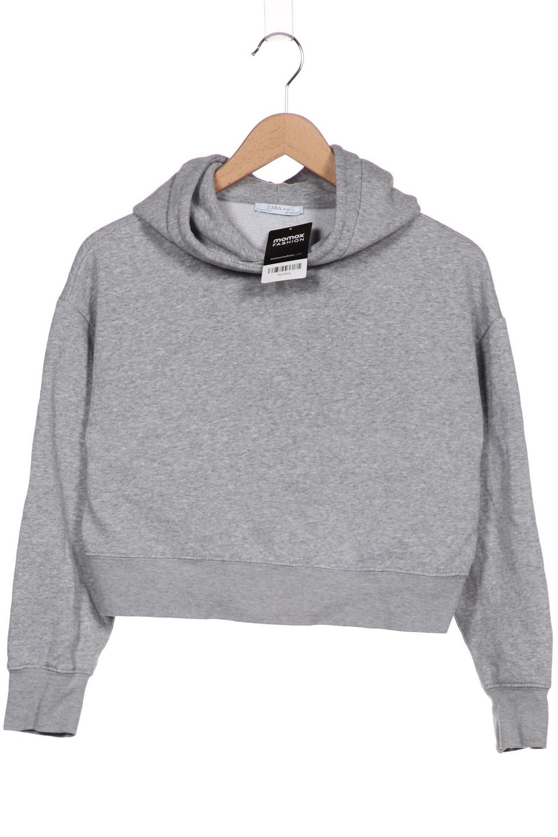 

ZARA Damen Kapuzenpullover, grau