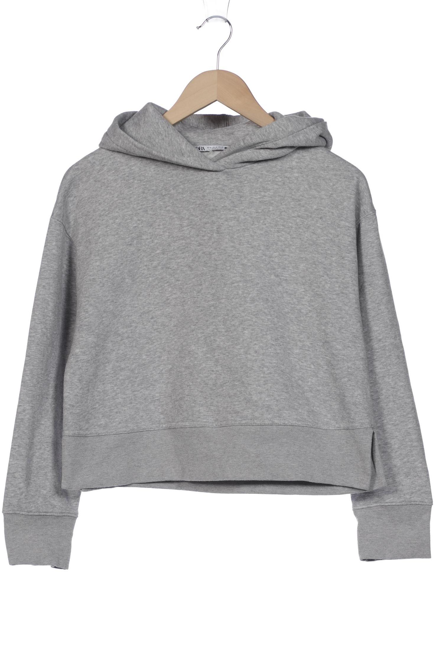 

ZARA Damen Kapuzenpullover, grau