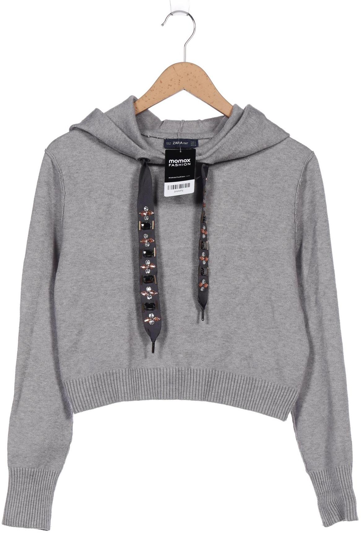 

ZARA Damen Kapuzenpullover, grau