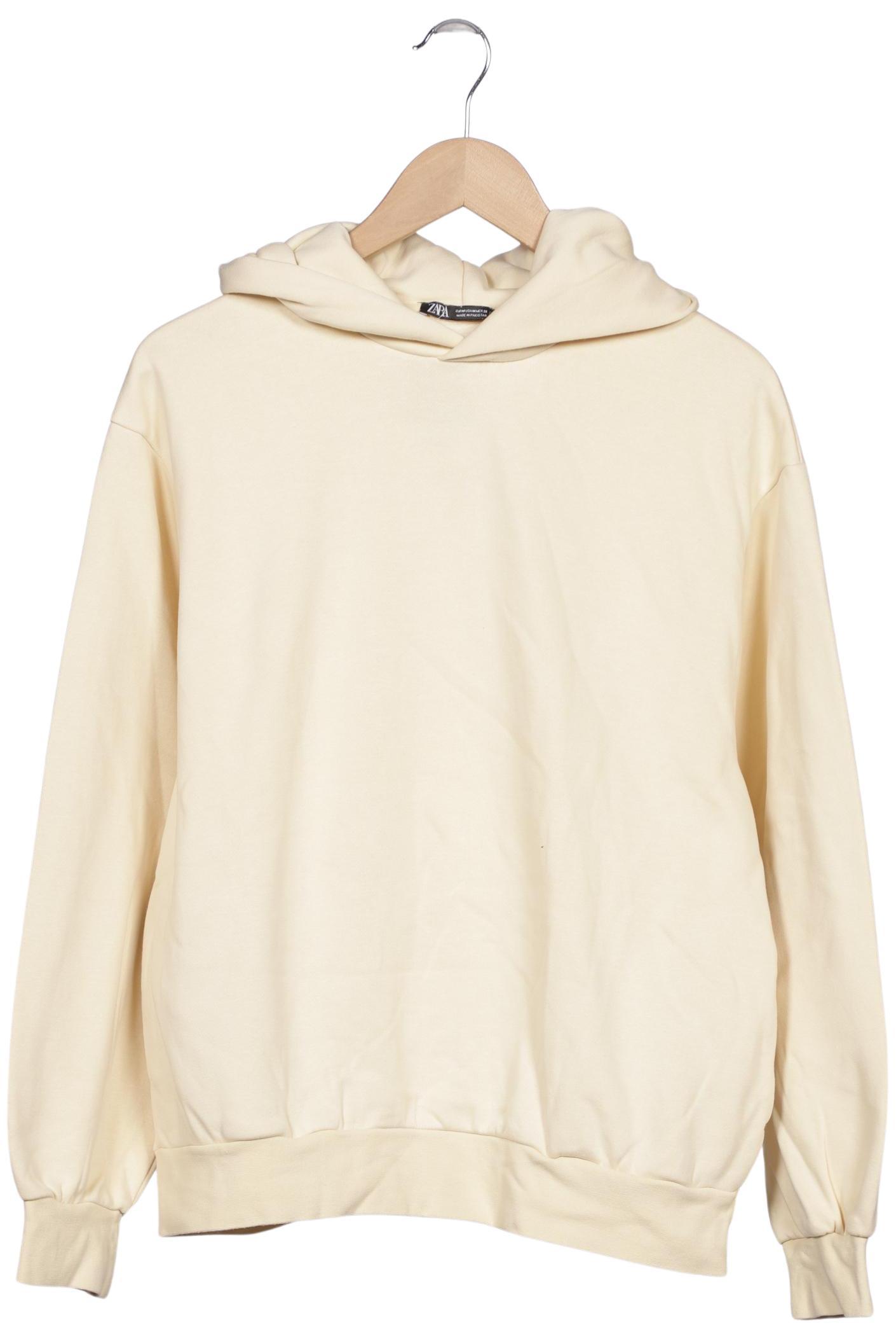 

Zara Damen Kapuzenpullover, cremeweiß, Gr. 38