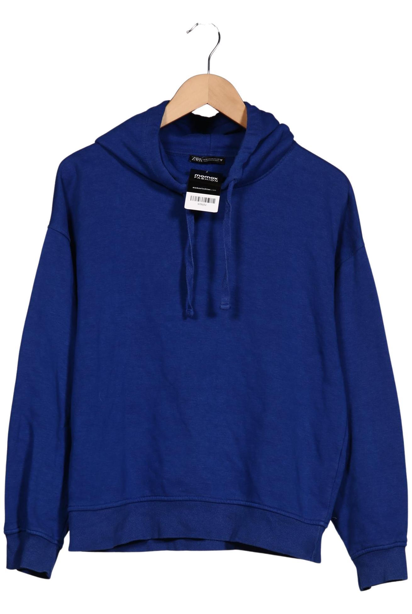 

Zara Damen Kapuzenpullover, blau, Gr. 38