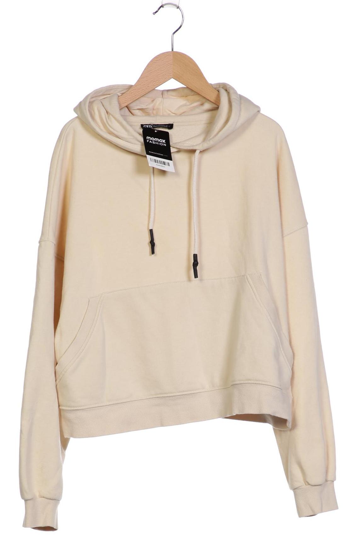 

Zara Damen Kapuzenpullover, cremeweiß, Gr. 36