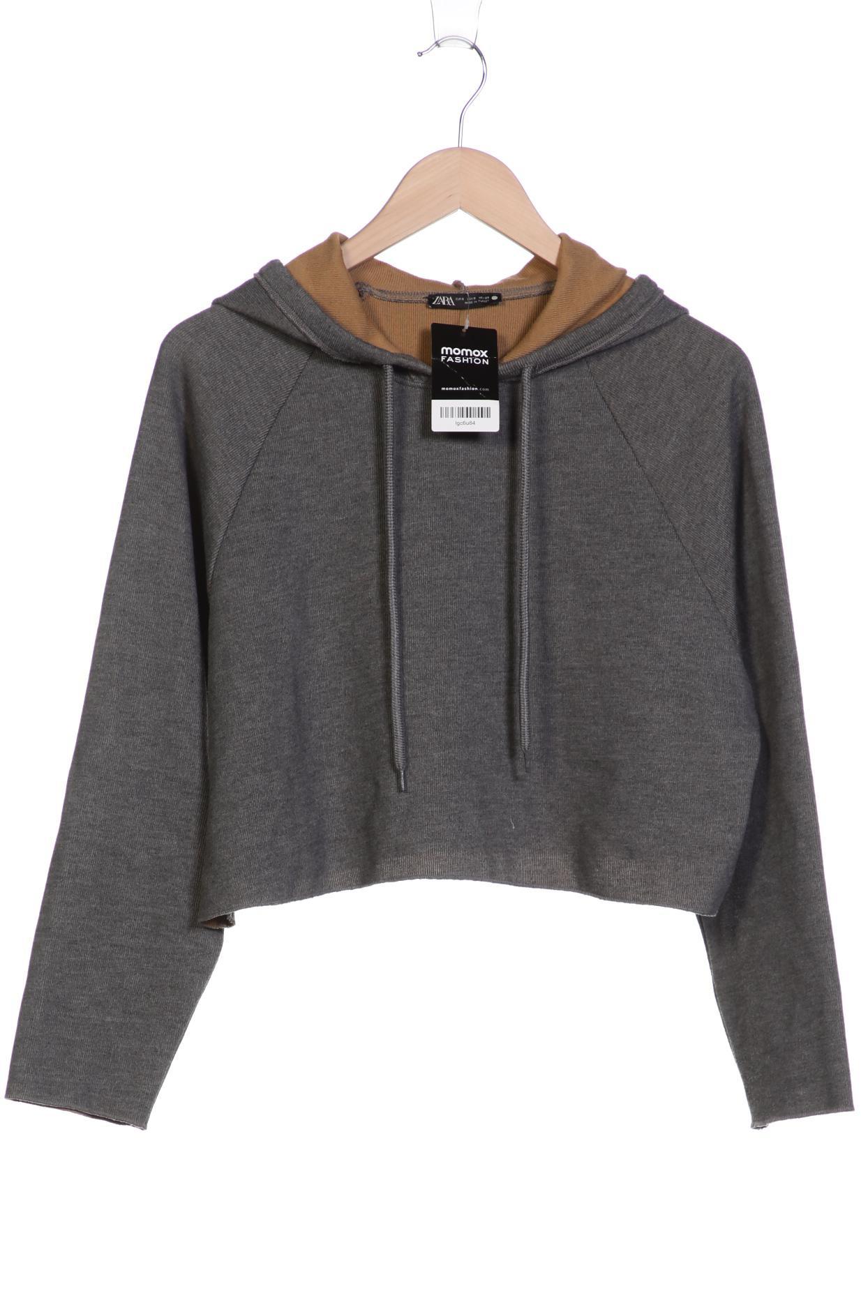 

ZARA Damen Kapuzenpullover, grau