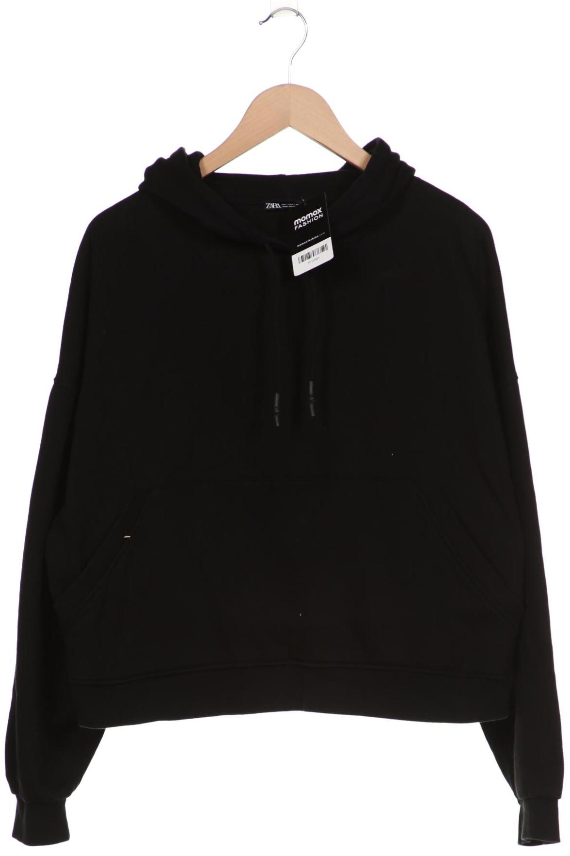 

ZARA Damen Kapuzenpullover, schwarz