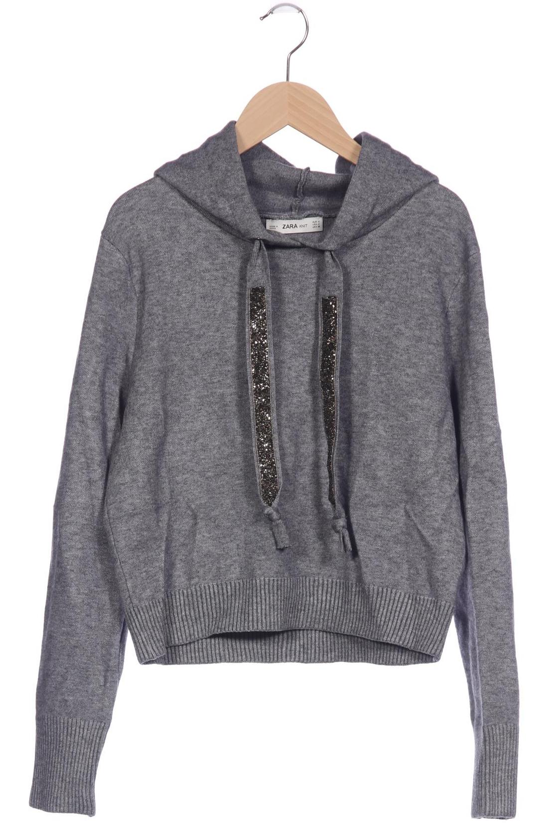 

Zara Damen Kapuzenpullover, grau, Gr. 38