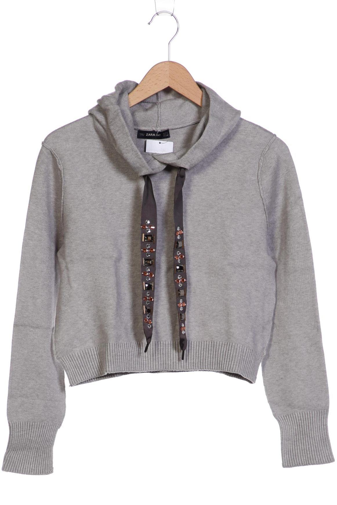 

Zara Damen Kapuzenpullover, grau, Gr. 38