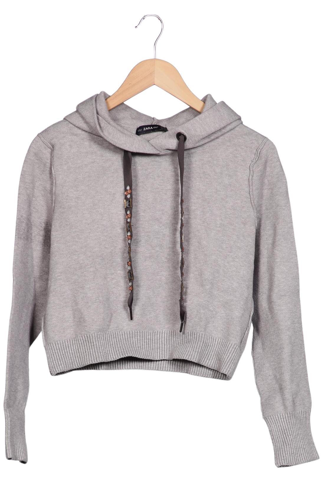 

Zara Damen Kapuzenpullover, grau, Gr. 38