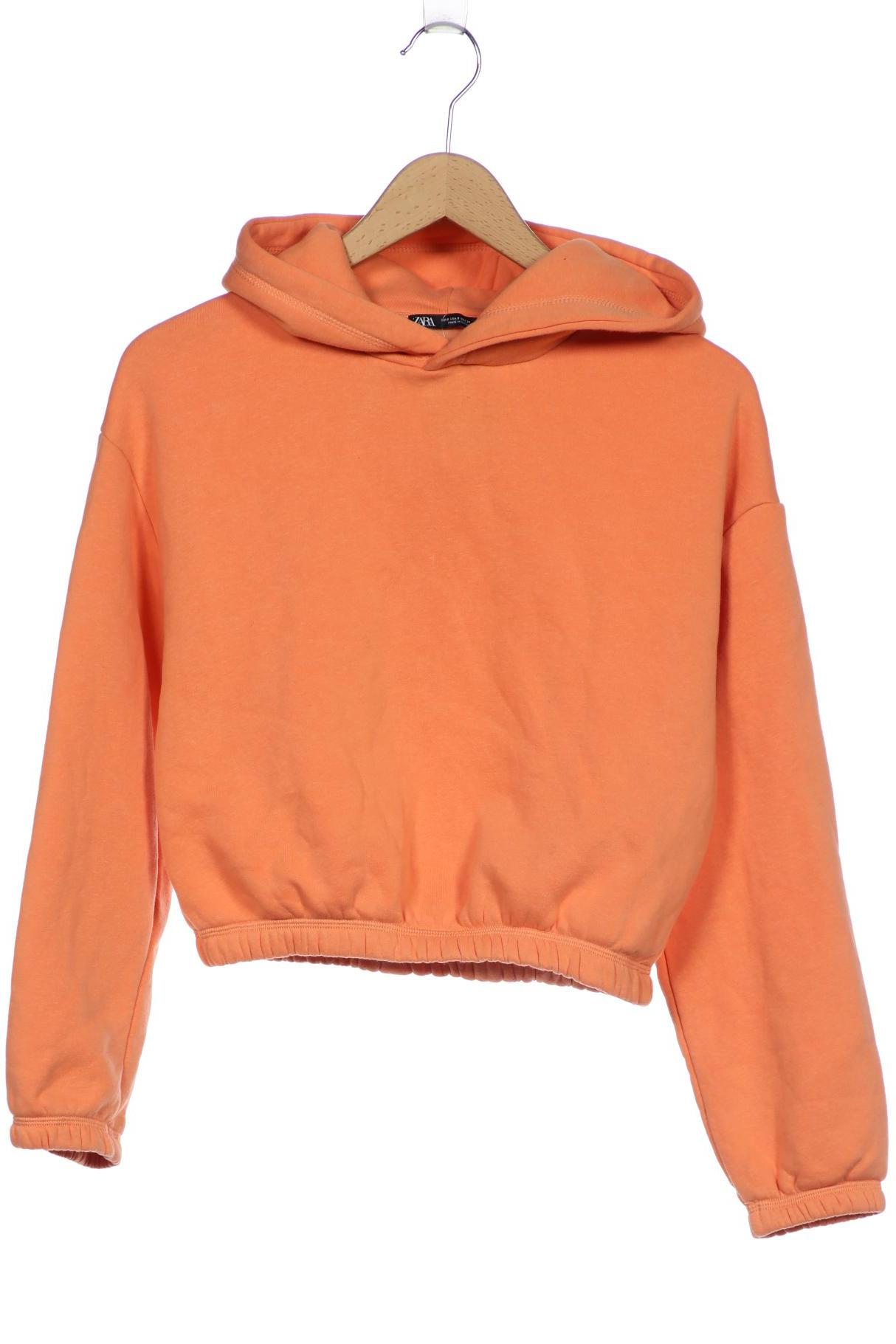 

Zara Damen Kapuzenpullover, orange, Gr. 36