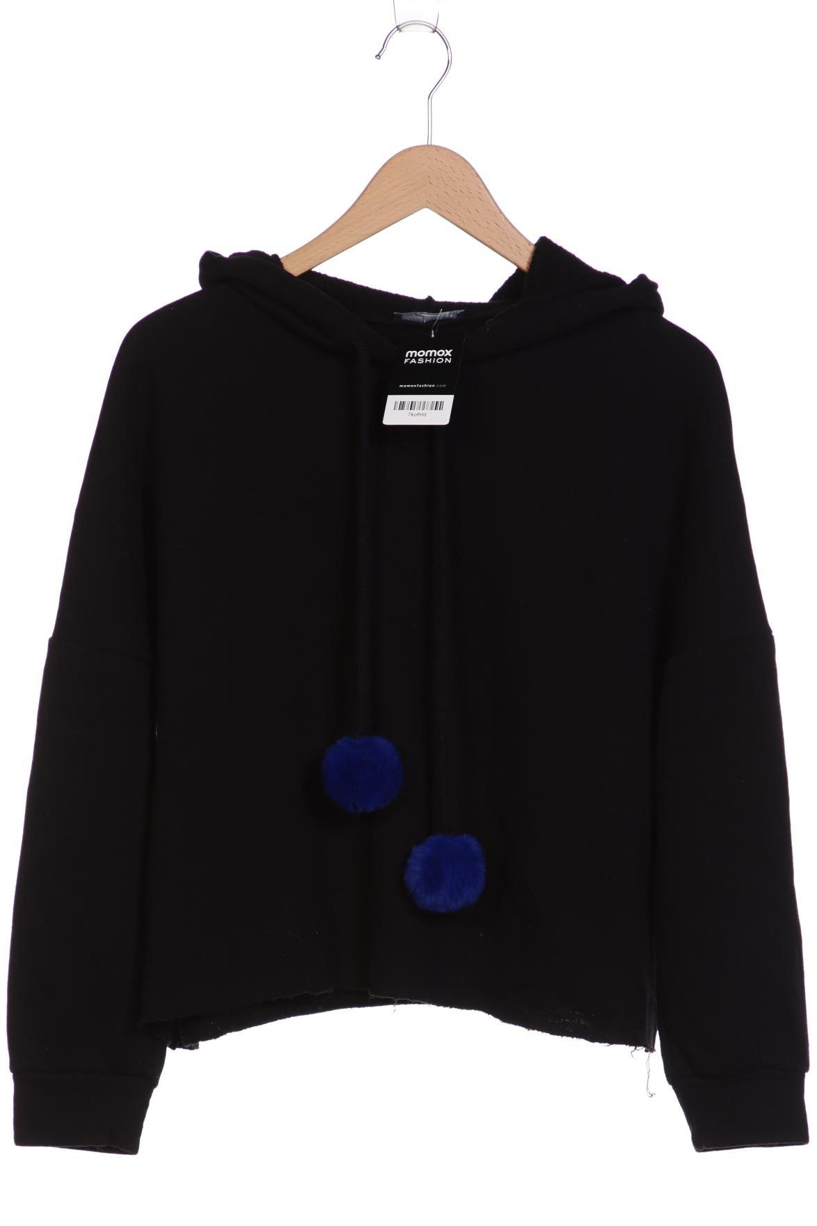 

ZARA Damen Kapuzenpullover, schwarz