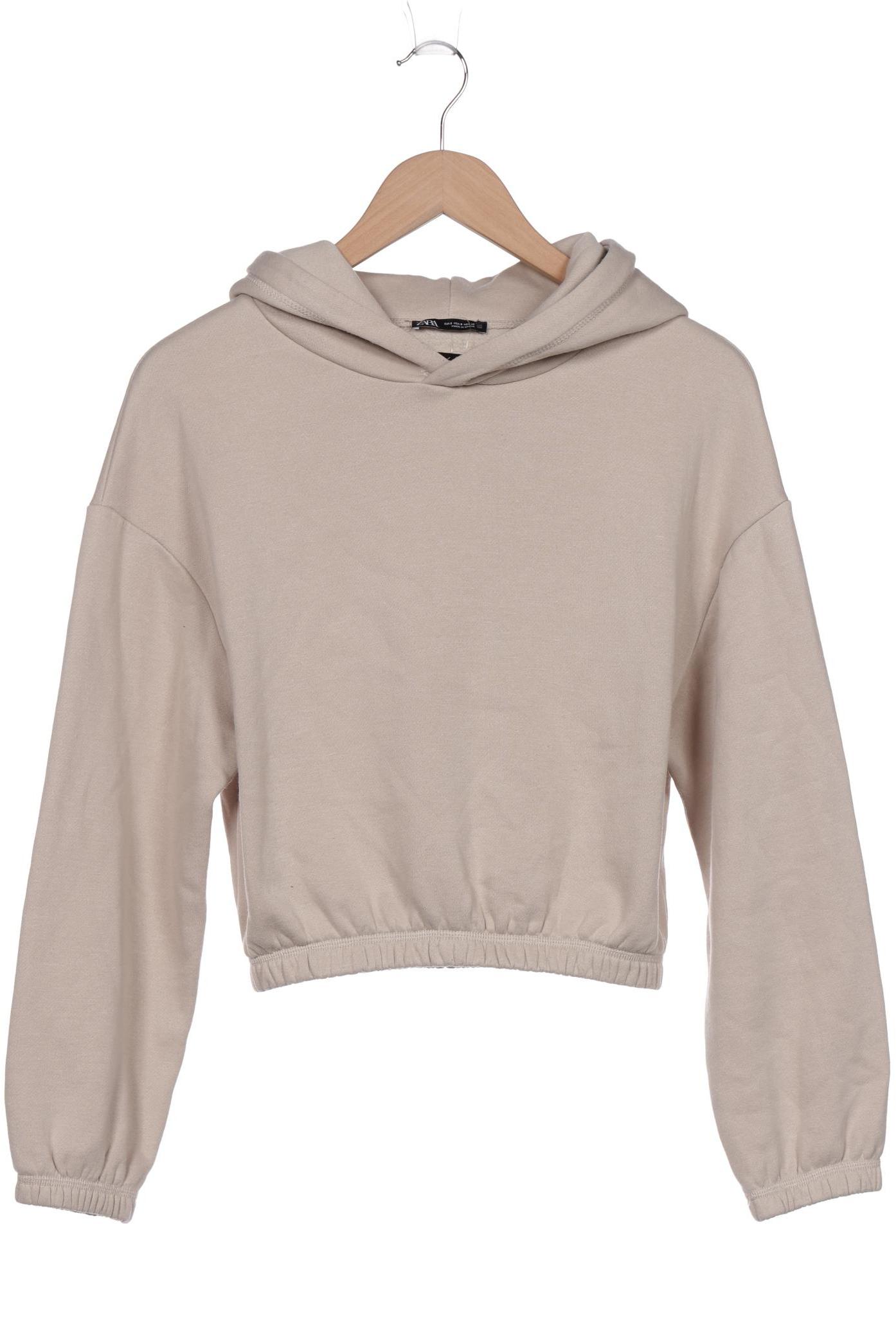 

Zara Damen Kapuzenpullover, beige, Gr. 36