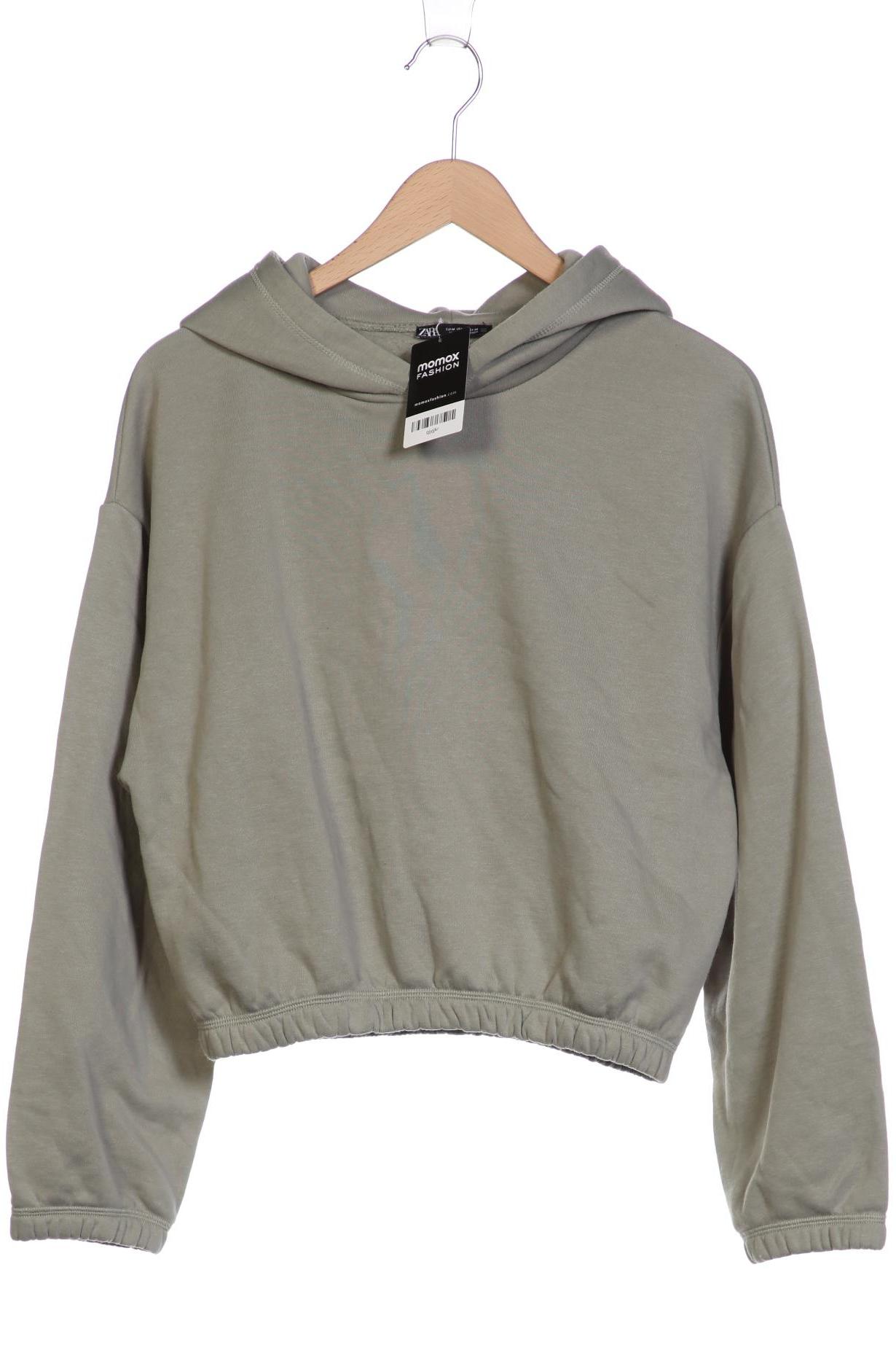 

ZARA Damen Kapuzenpullover, hellgrün