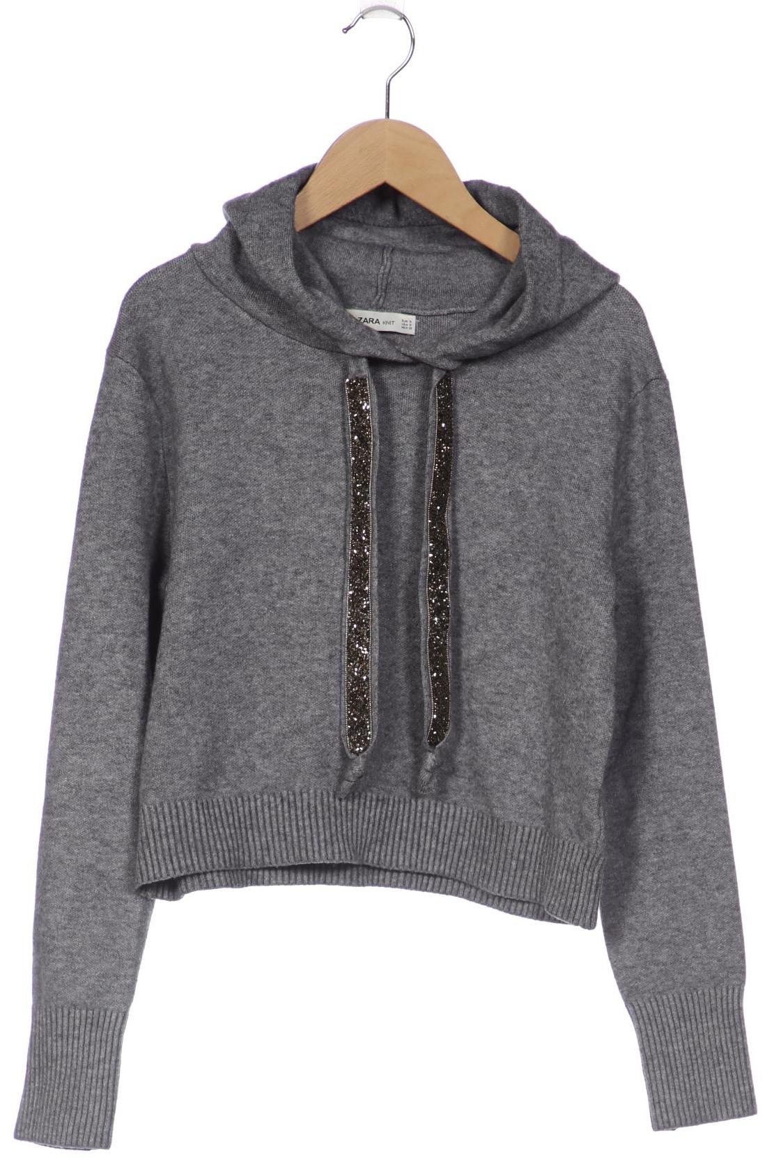 

ZARA Damen Kapuzenpullover, grau