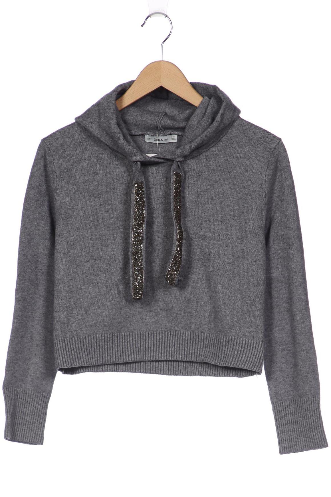 

ZARA Damen Kapuzenpullover, grau