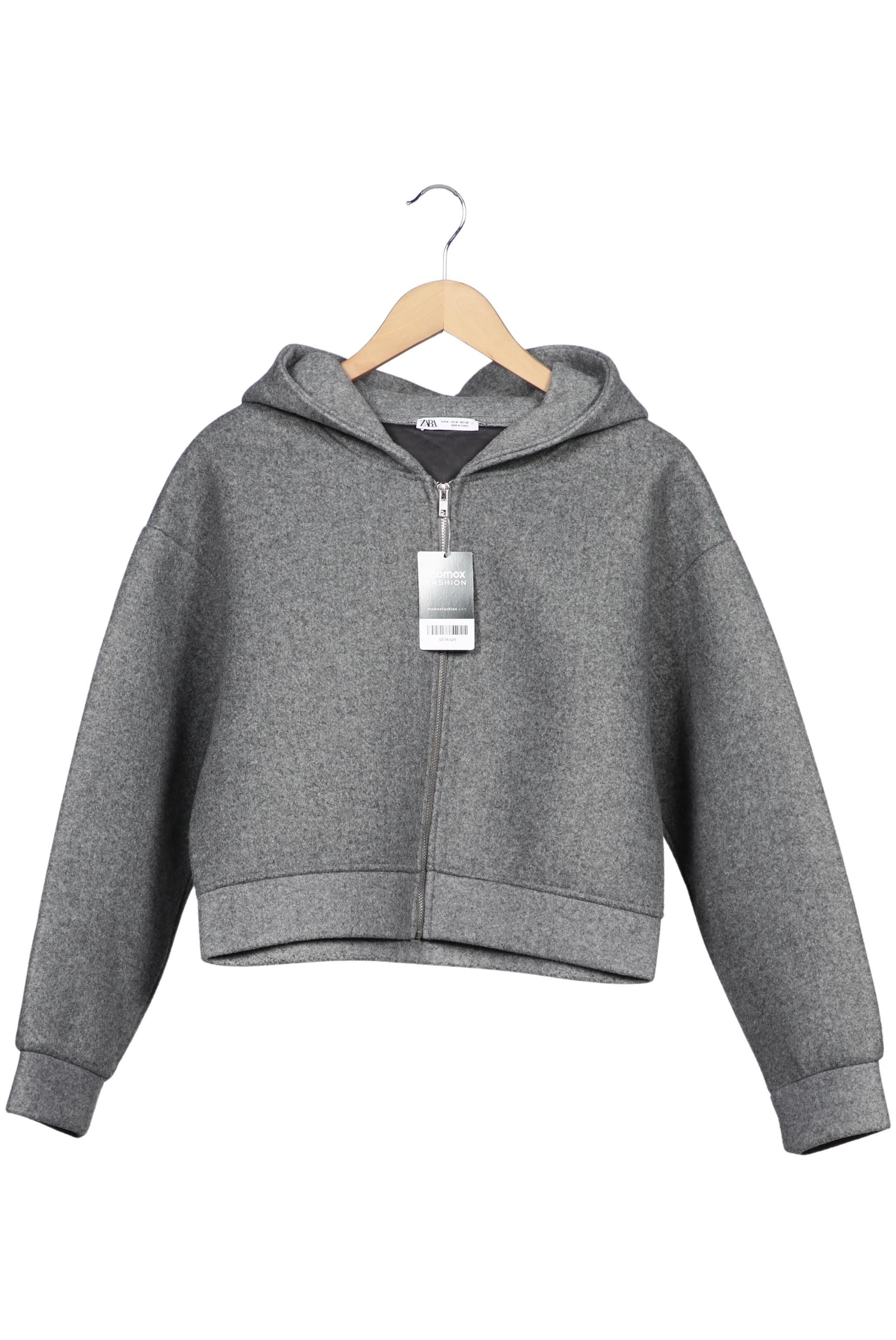 

Zara Damen Kapuzenpullover, grau, Gr. 38