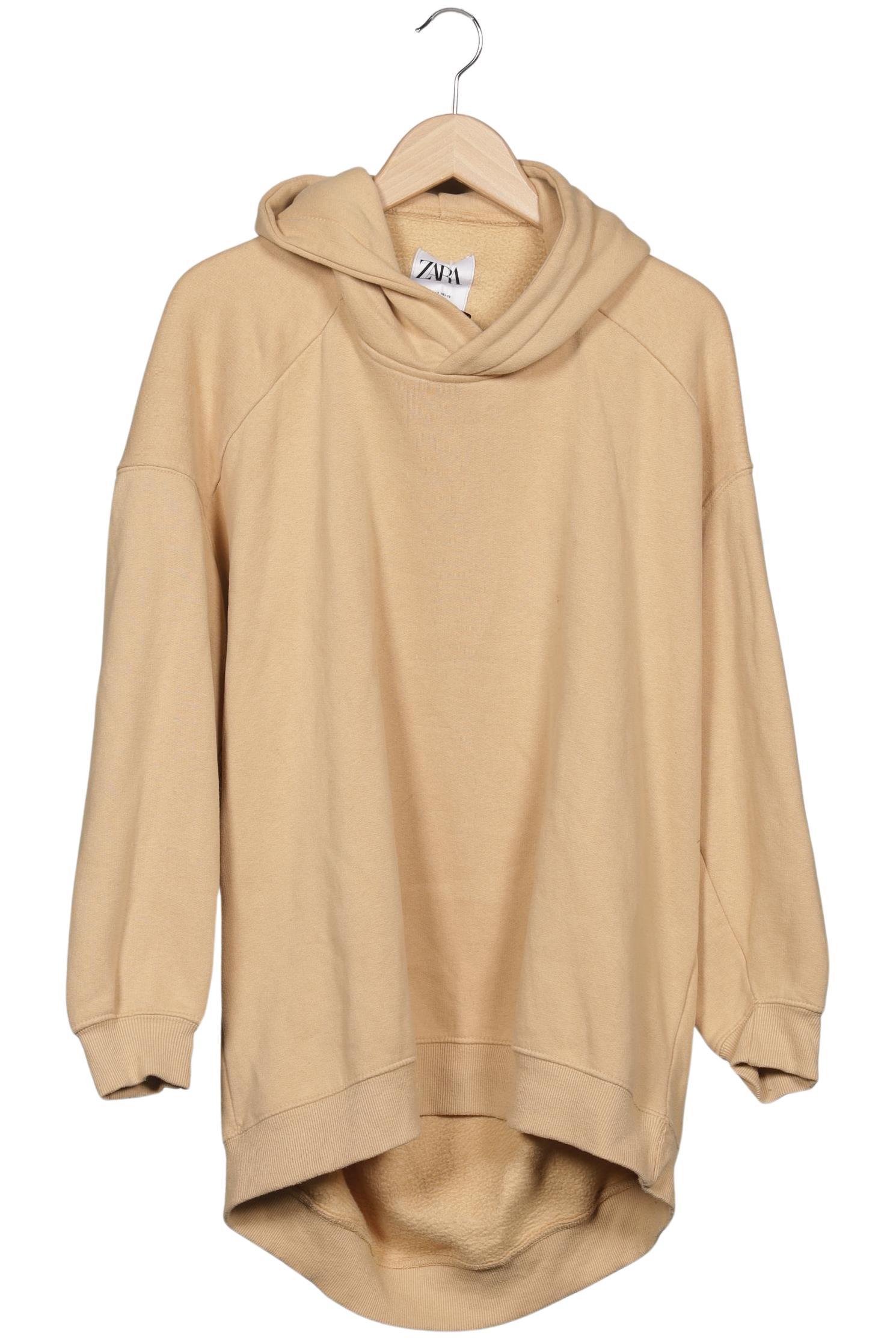 

Zara Damen Kapuzenpullover, beige, Gr. 36