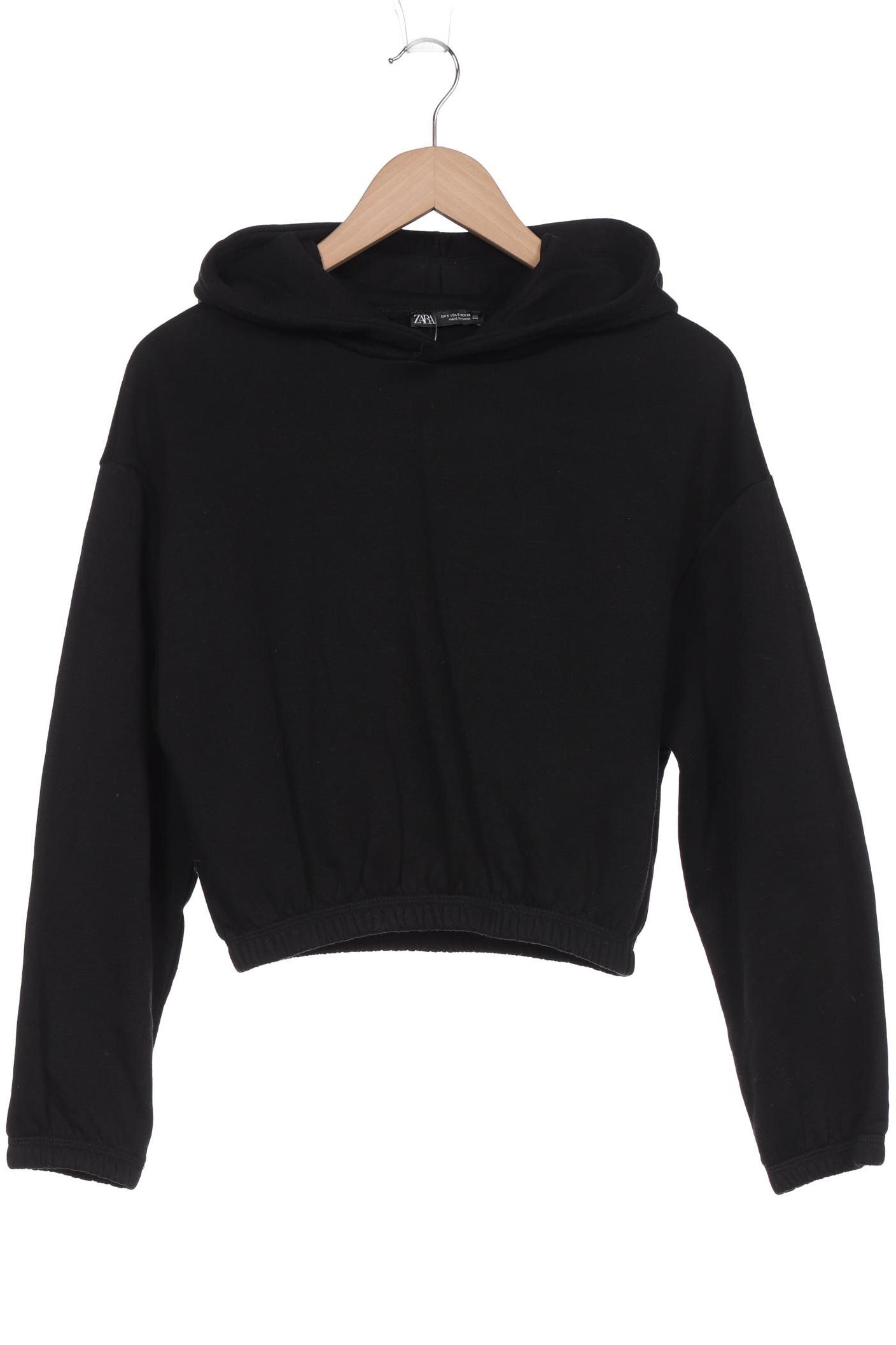 

ZARA Damen Kapuzenpullover, schwarz