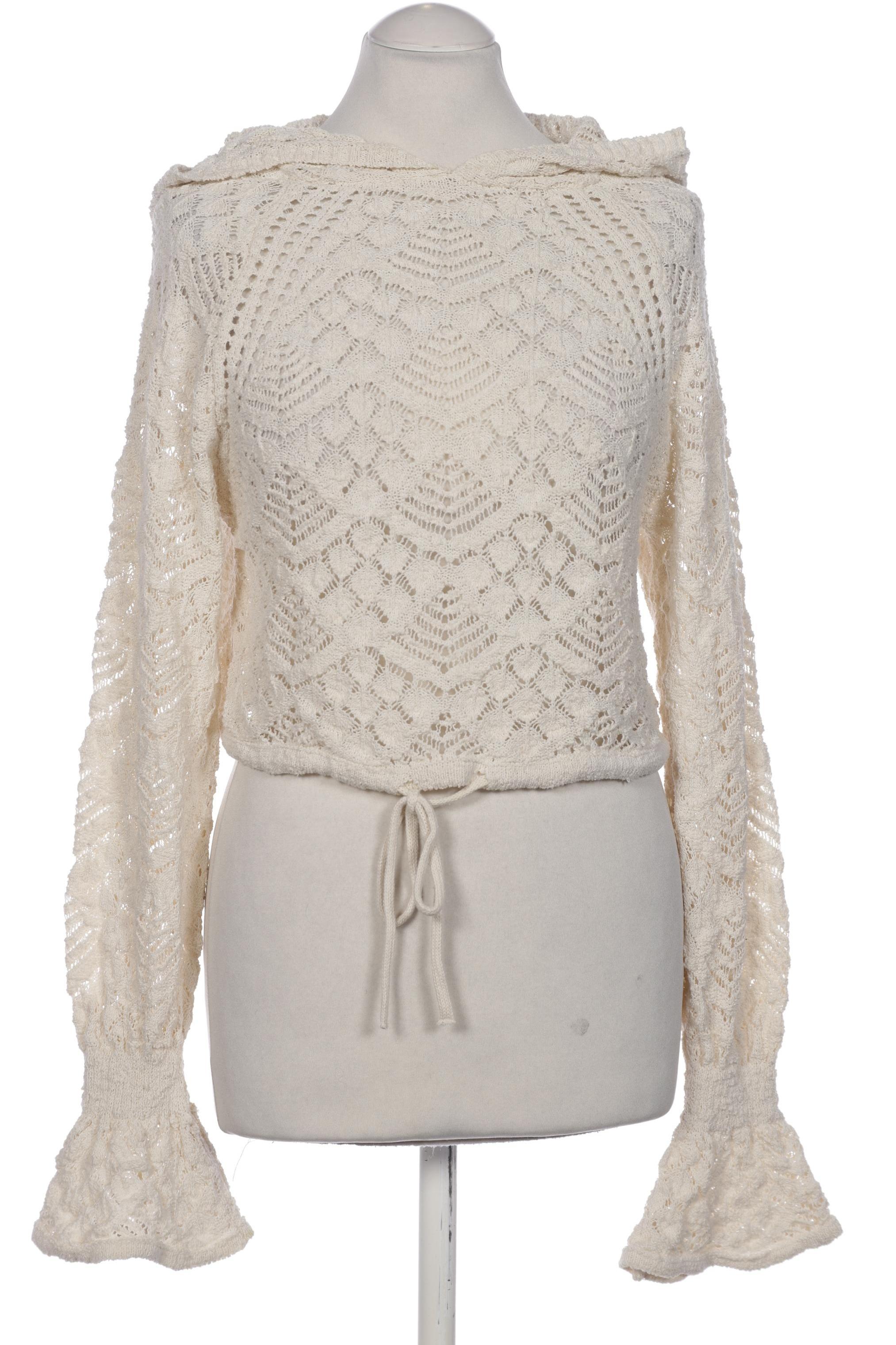 

Zara Damen Kapuzenpullover, cremeweiß, Gr. 36