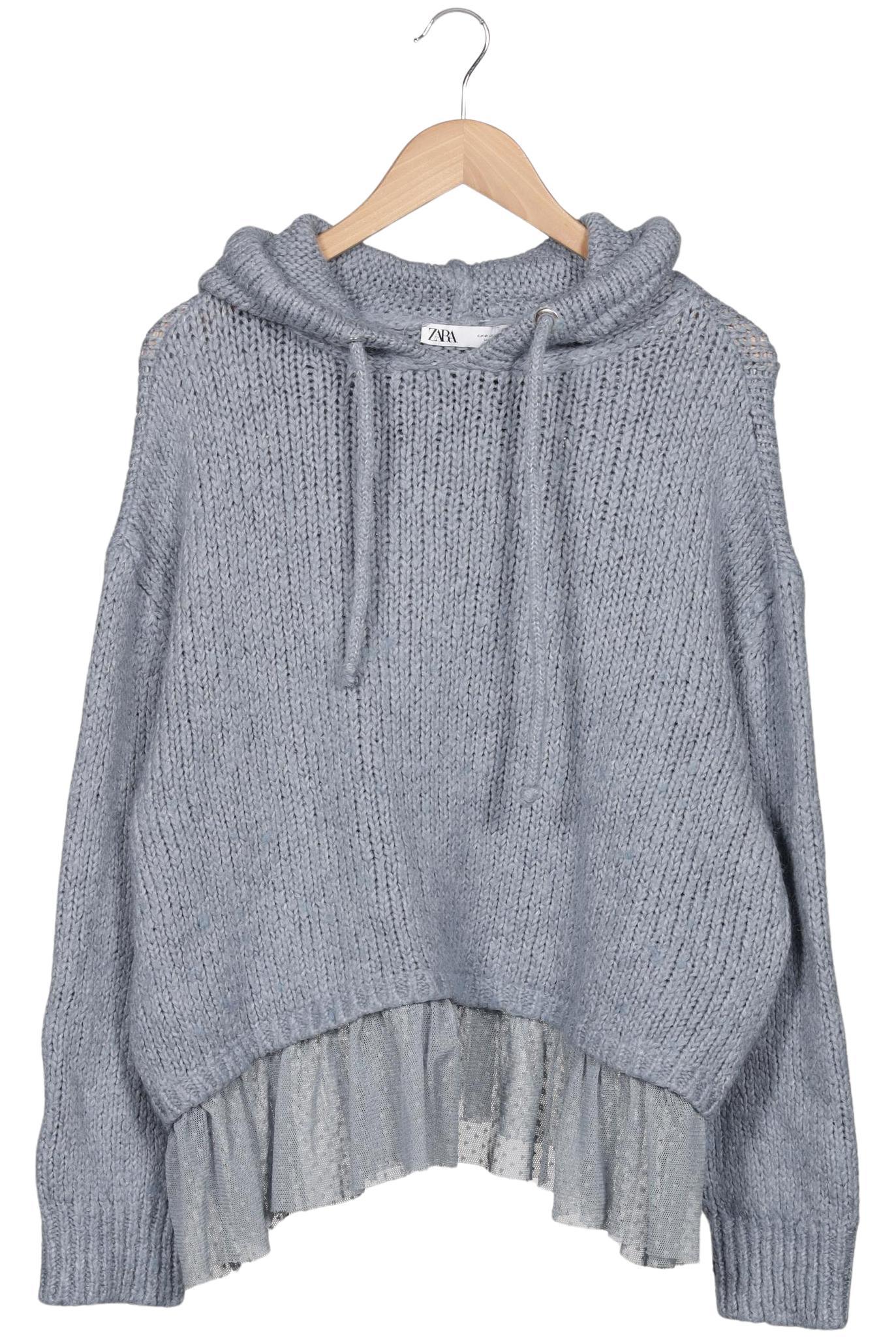 

Zara Damen Kapuzenpullover, hellblau, Gr. 38
