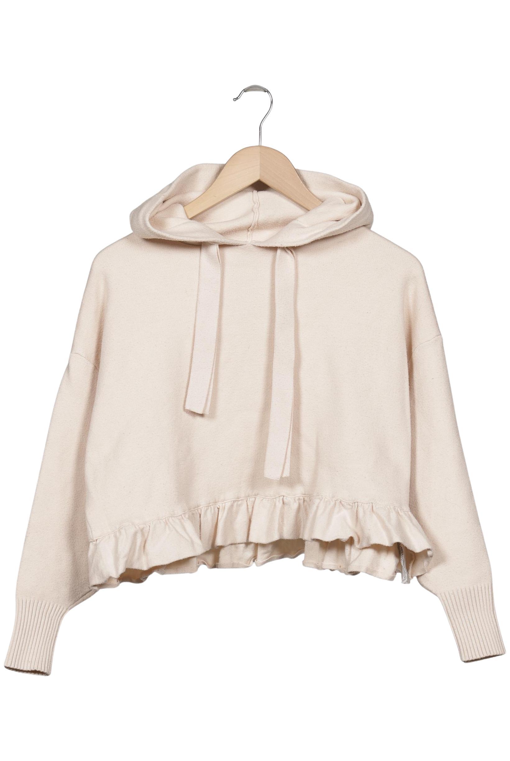 

Zara Damen Kapuzenpullover, beige, Gr. 36