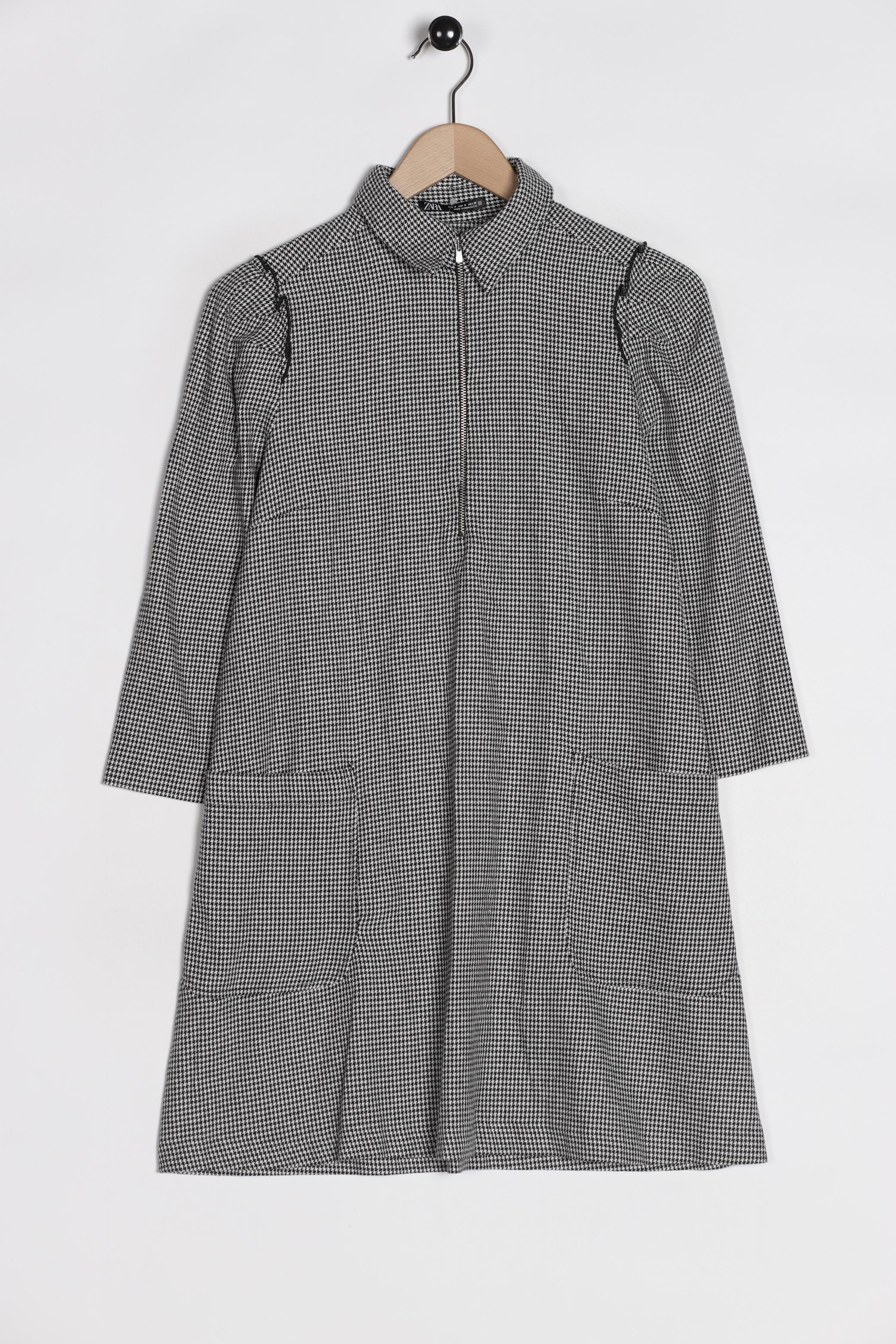 

ZARA Damen Kleid, grau