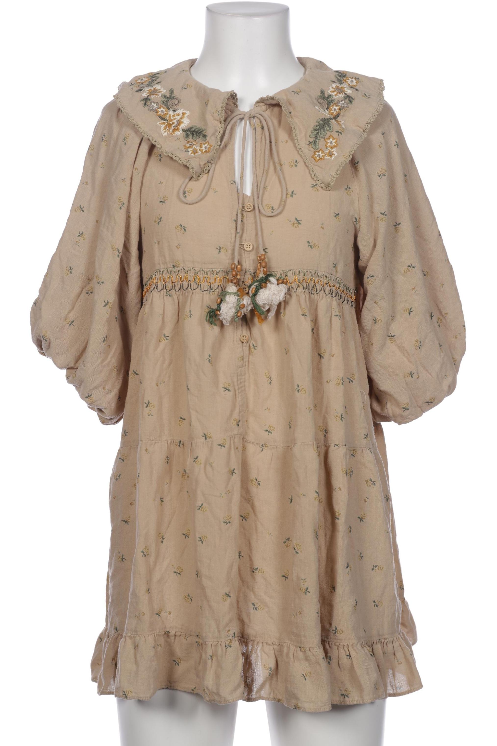 

Zara Damen Kleid, beige, Gr. 34