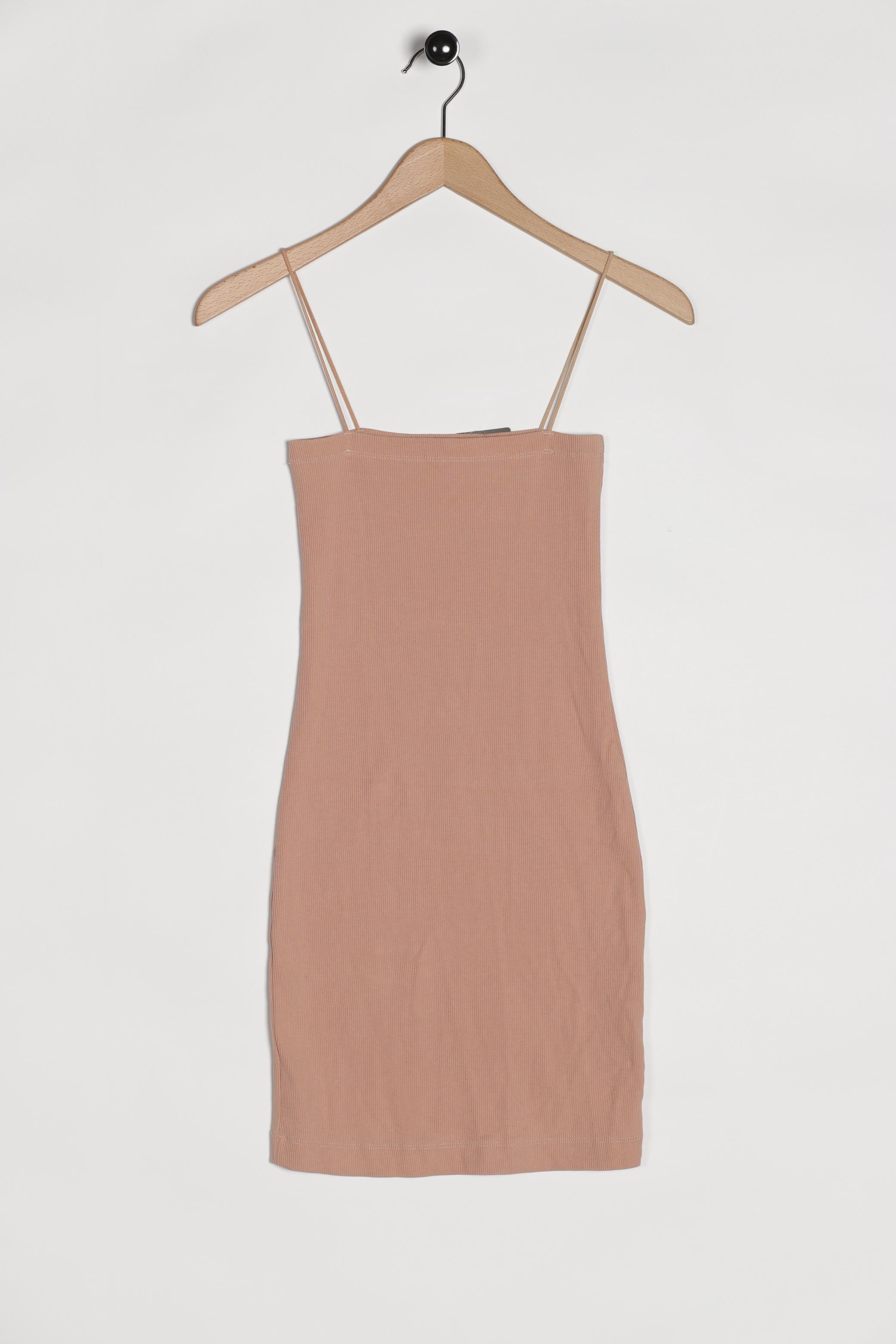 

Zara Damen Kleid, beige, Gr. 38