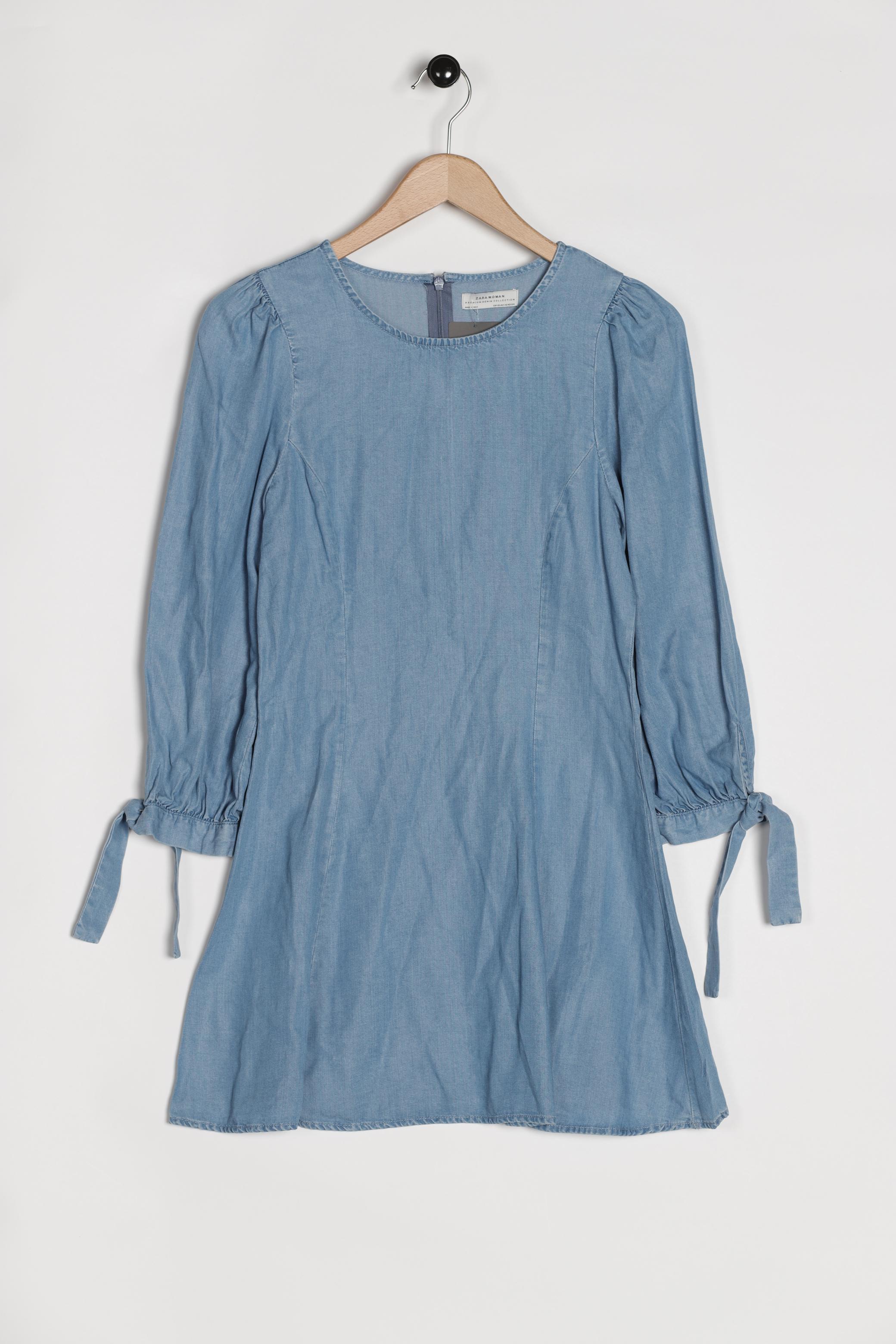 

Zara Damen Kleid, hellblau, Gr. 34