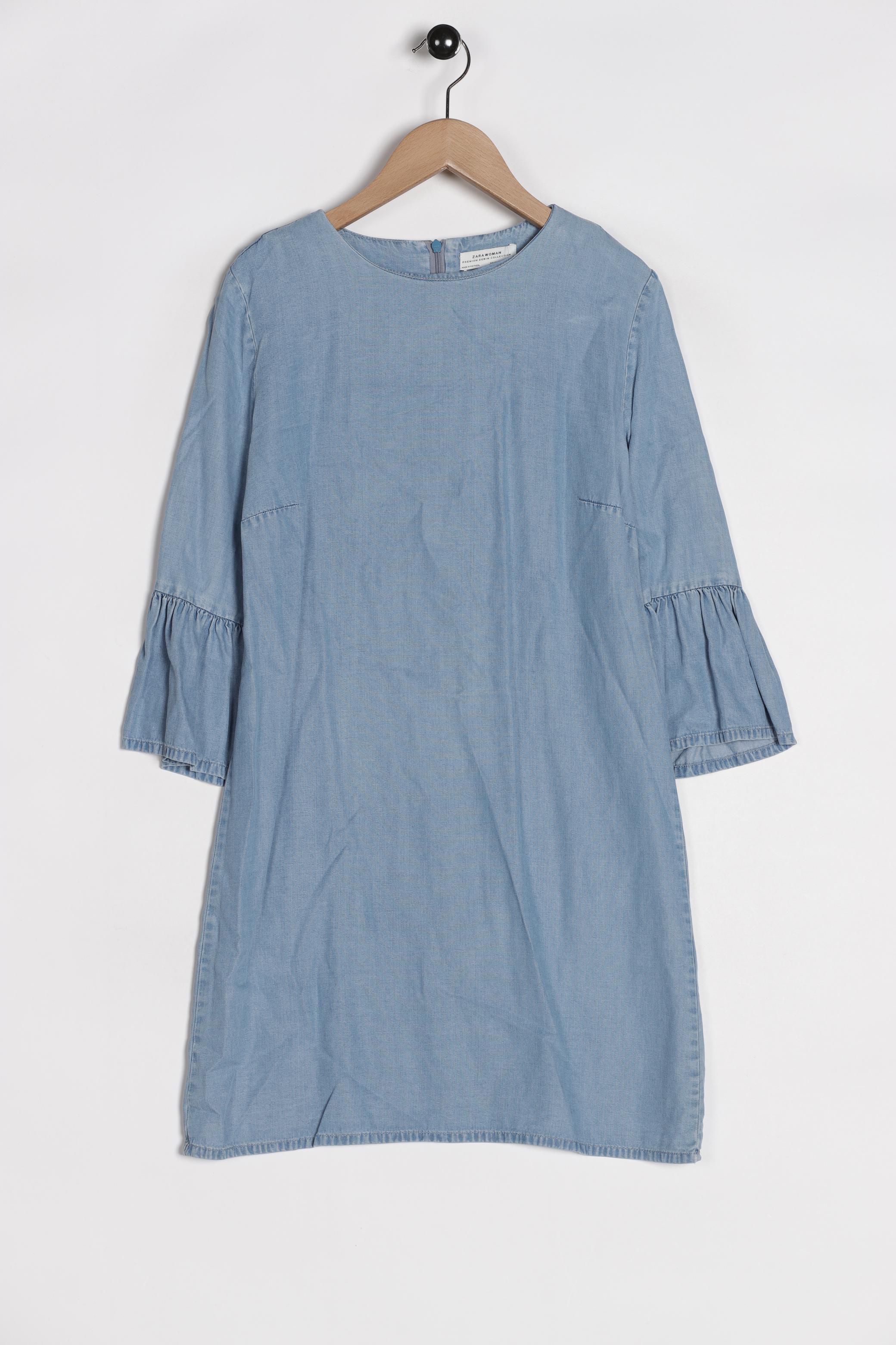 

ZARA Damen Kleid, hellblau