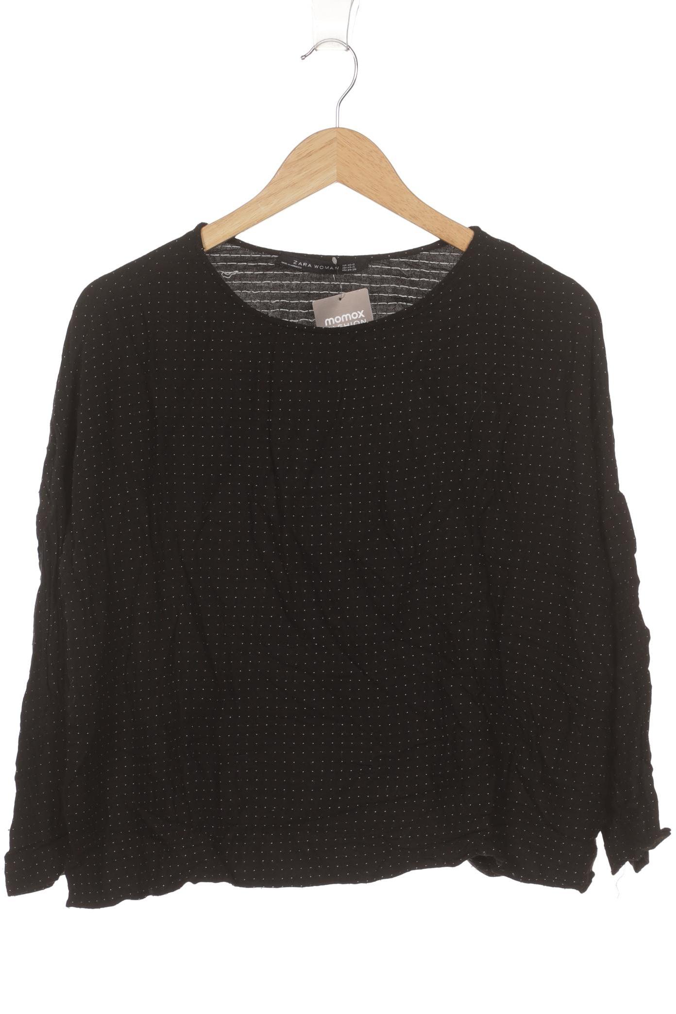 

ZARA Damen Langarmshirt, schwarz