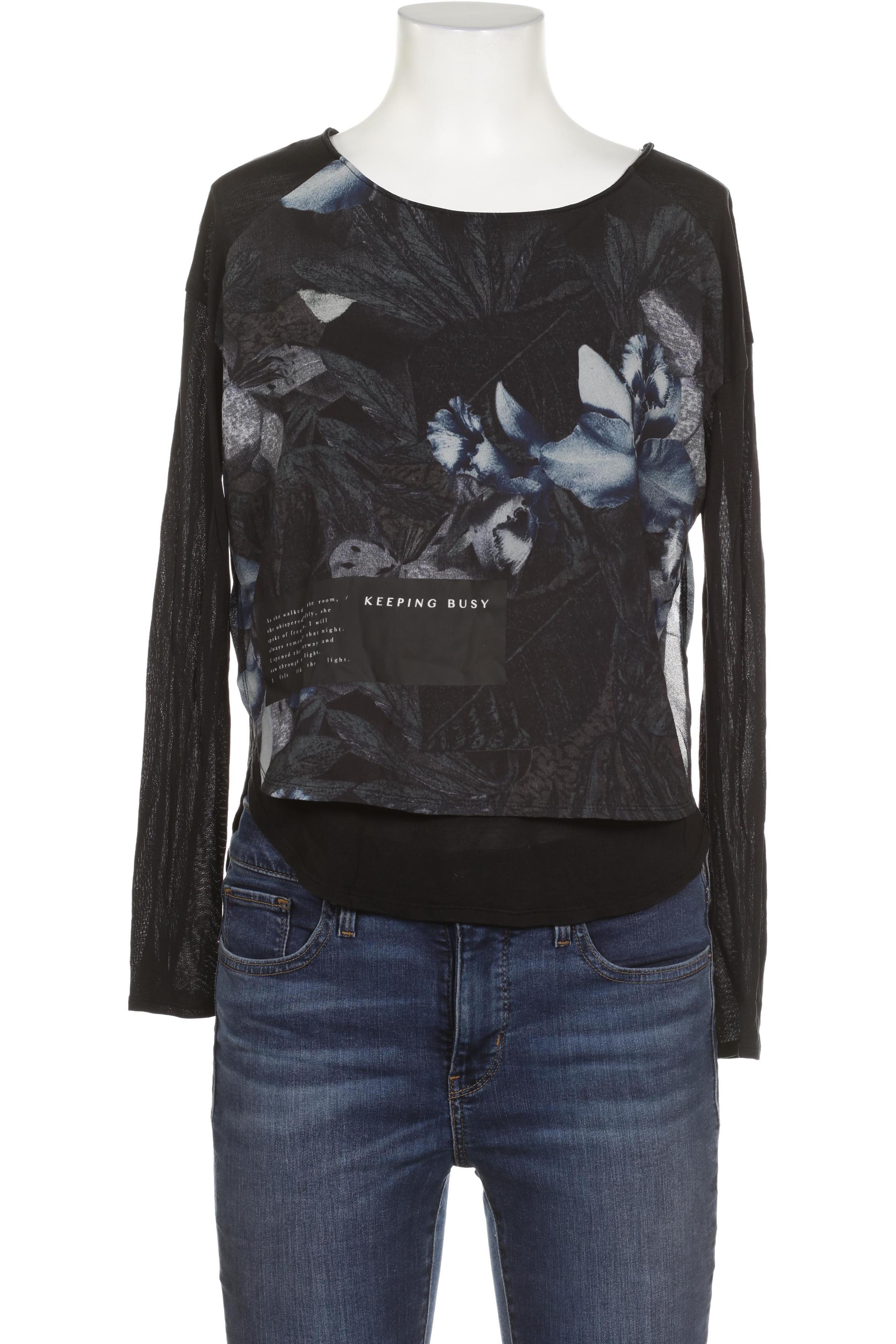 

Zara Damen Langarmshirt, schwarz, Gr. 36