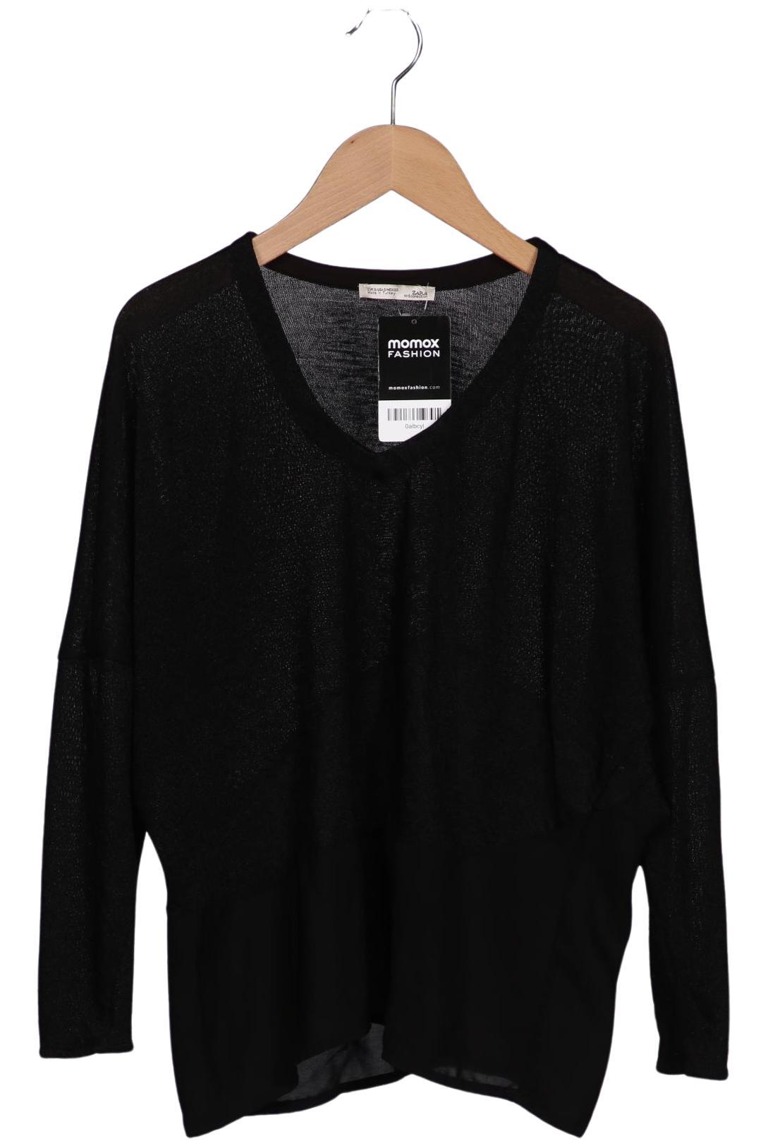 

Zara Damen Langarmshirt, schwarz, Gr. 36