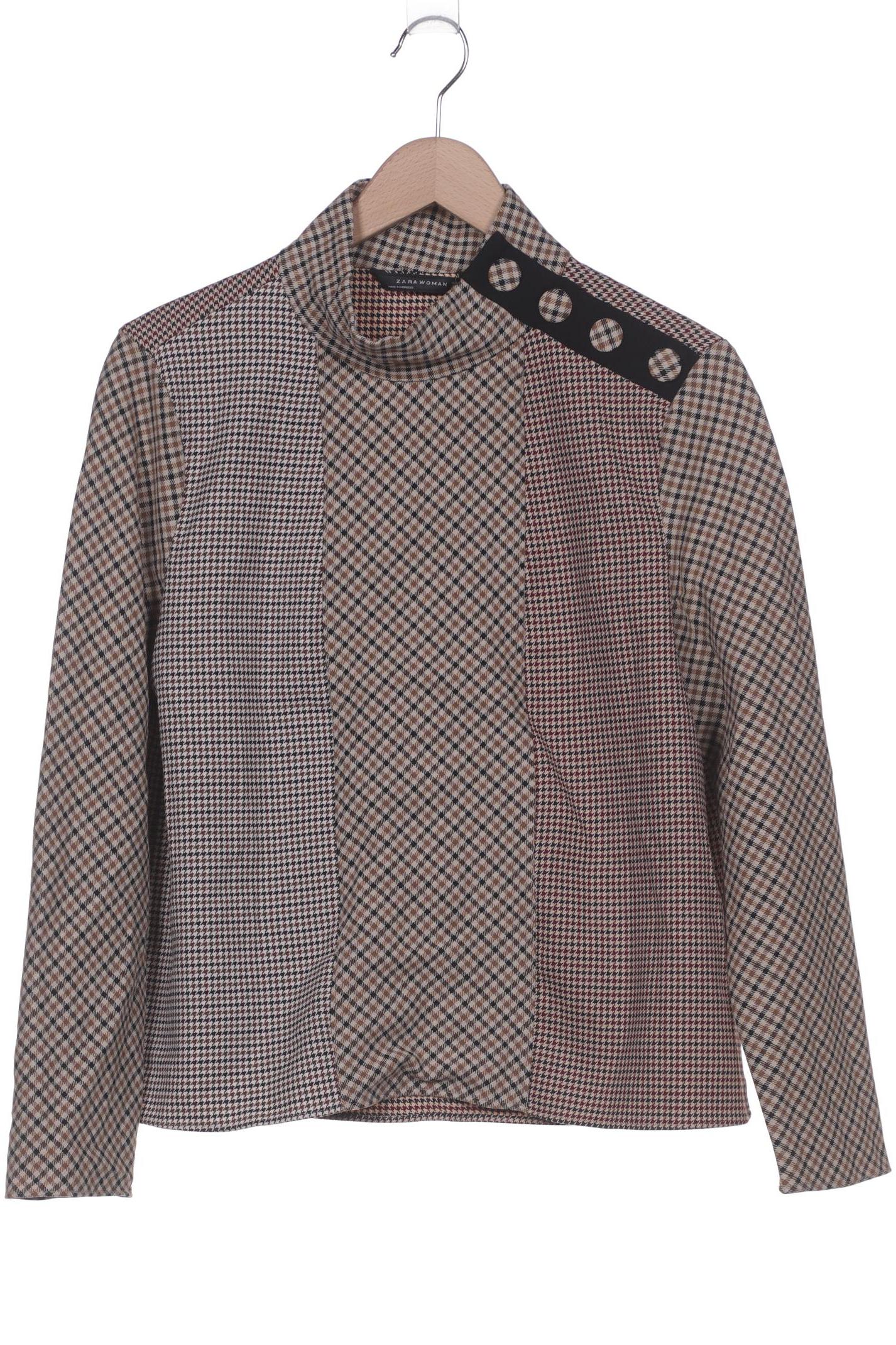 

Zara Damen Langarmshirt, braun, Gr. 42
