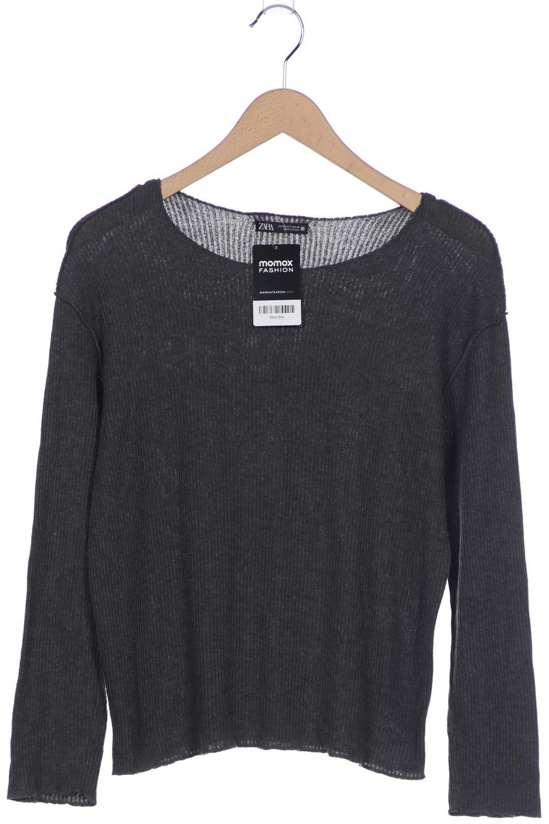 

Zara Damen Langarmshirt, grau, Gr. 36
