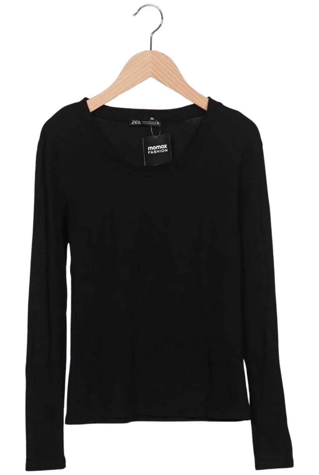 

Zara Damen Langarmshirt, schwarz, Gr. 36