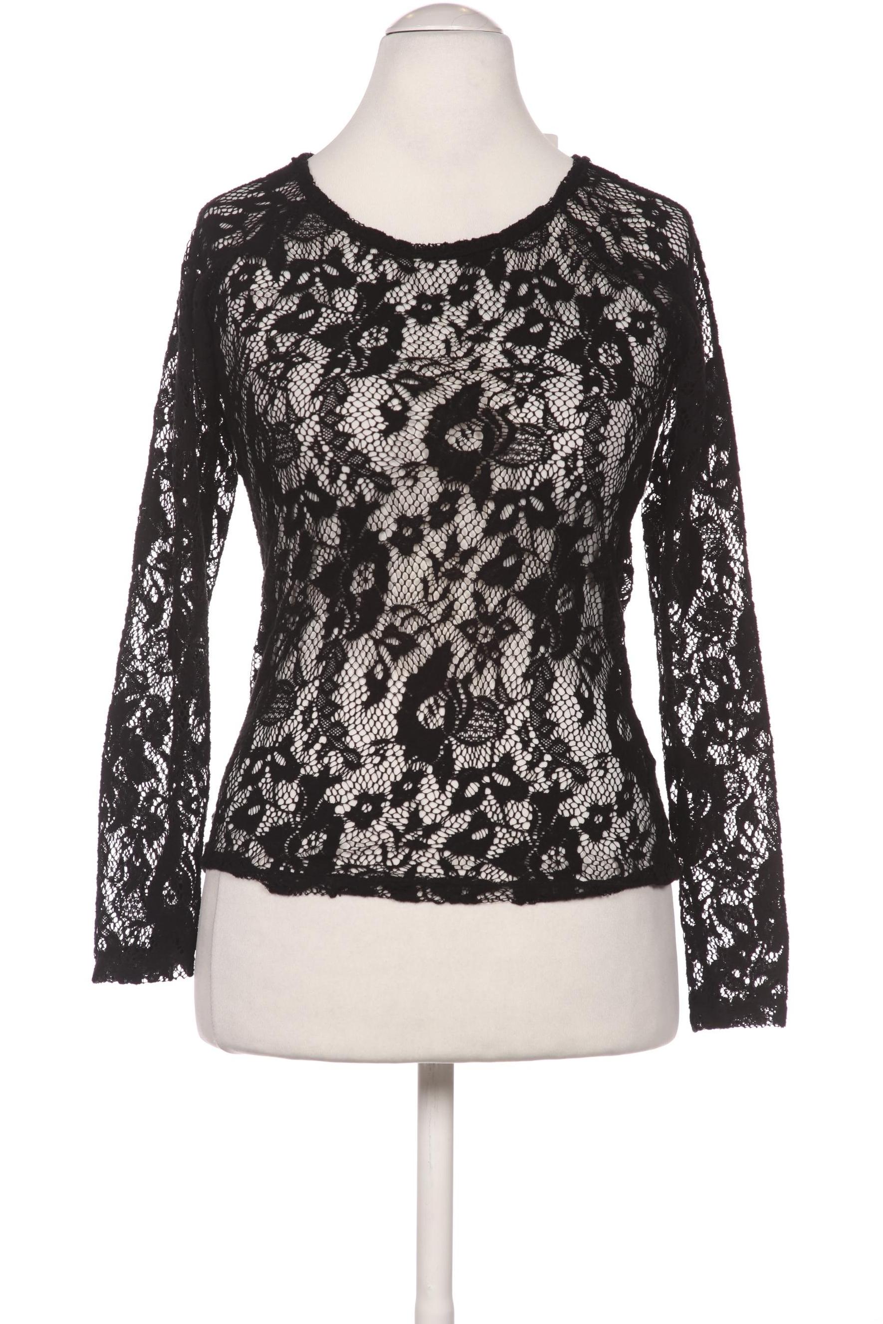 

Zara Damen Langarmshirt, schwarz, Gr. 36