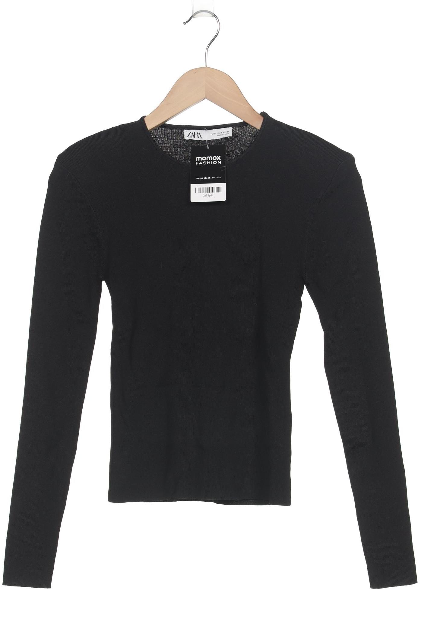 

Zara Damen Langarmshirt, schwarz, Gr. 36
