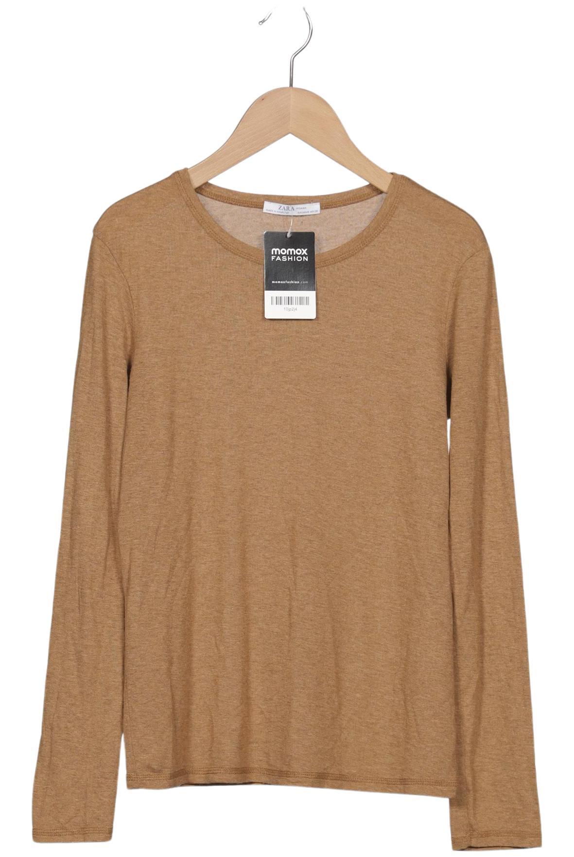 

Zara Damen Langarmshirt, braun, Gr. 38