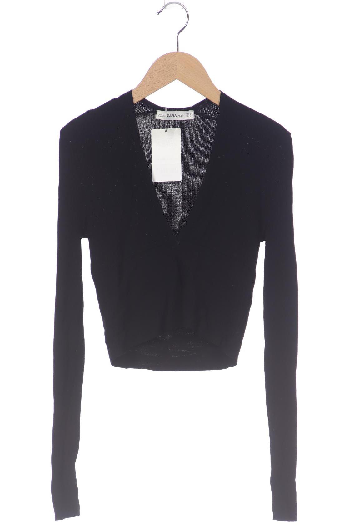 

Zara Damen Langarmshirt, schwarz, Gr. 36