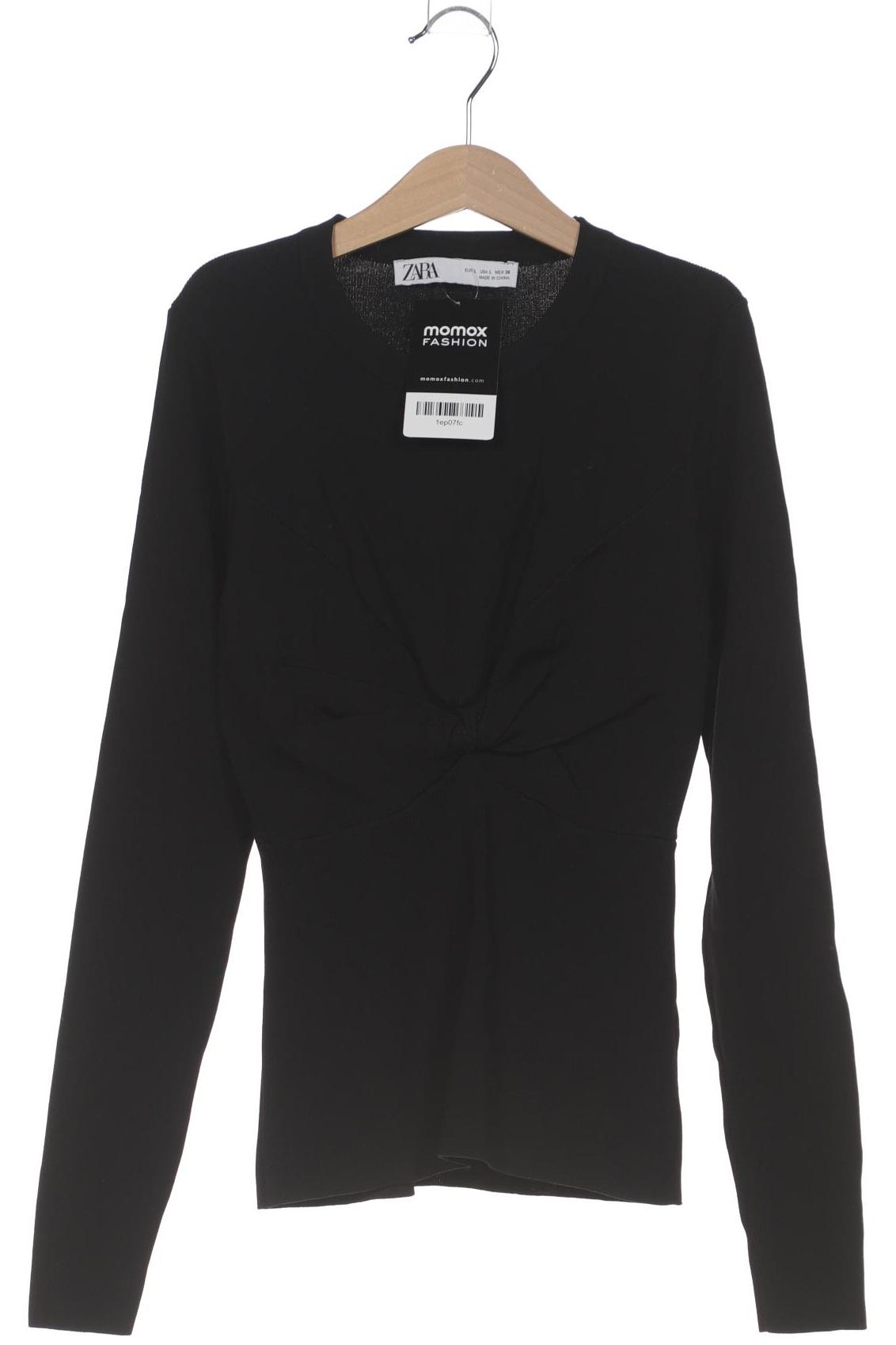 

Zara Damen Langarmshirt, schwarz, Gr. 42