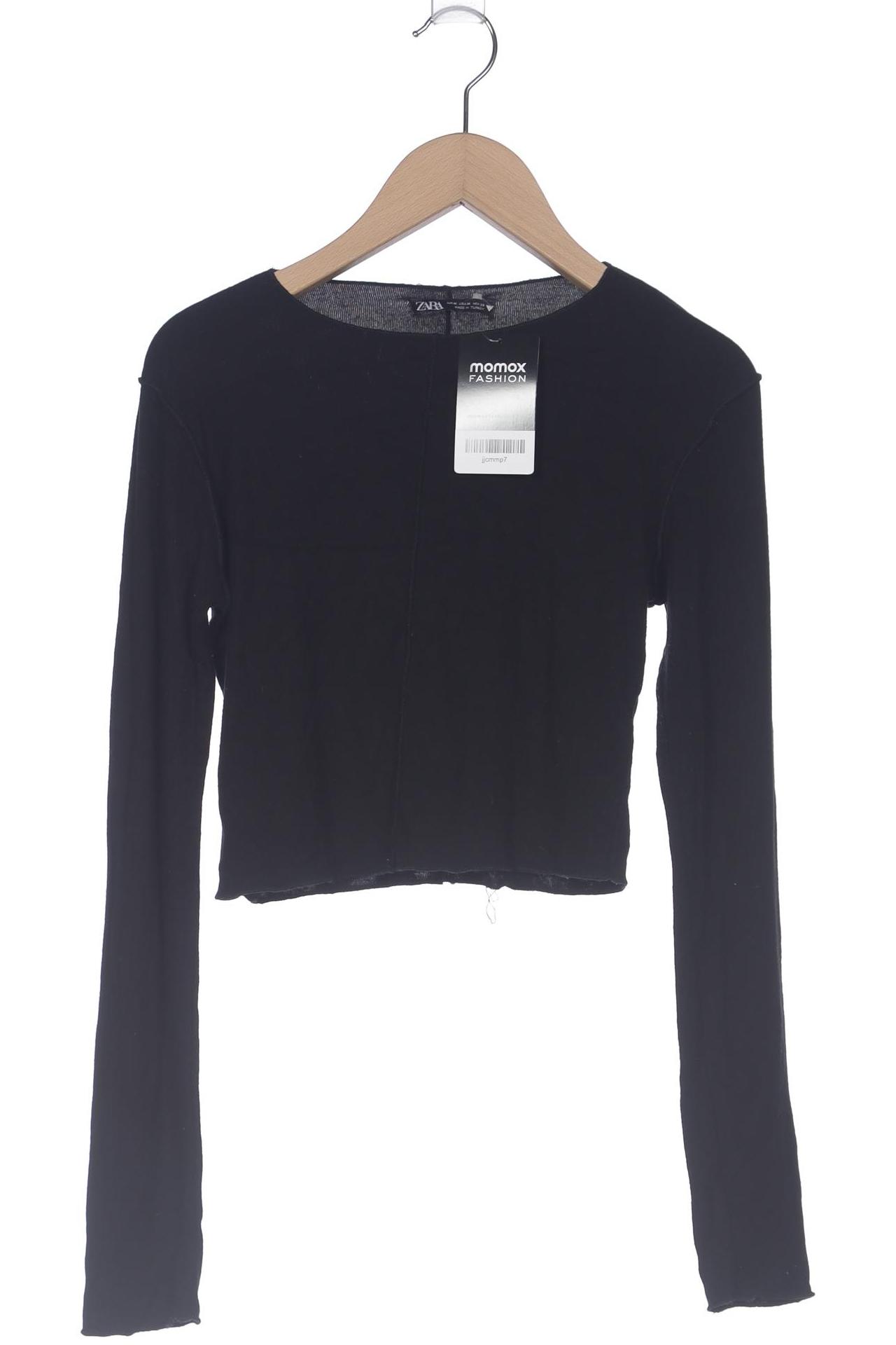 

Zara Damen Langarmshirt, schwarz, Gr. 38