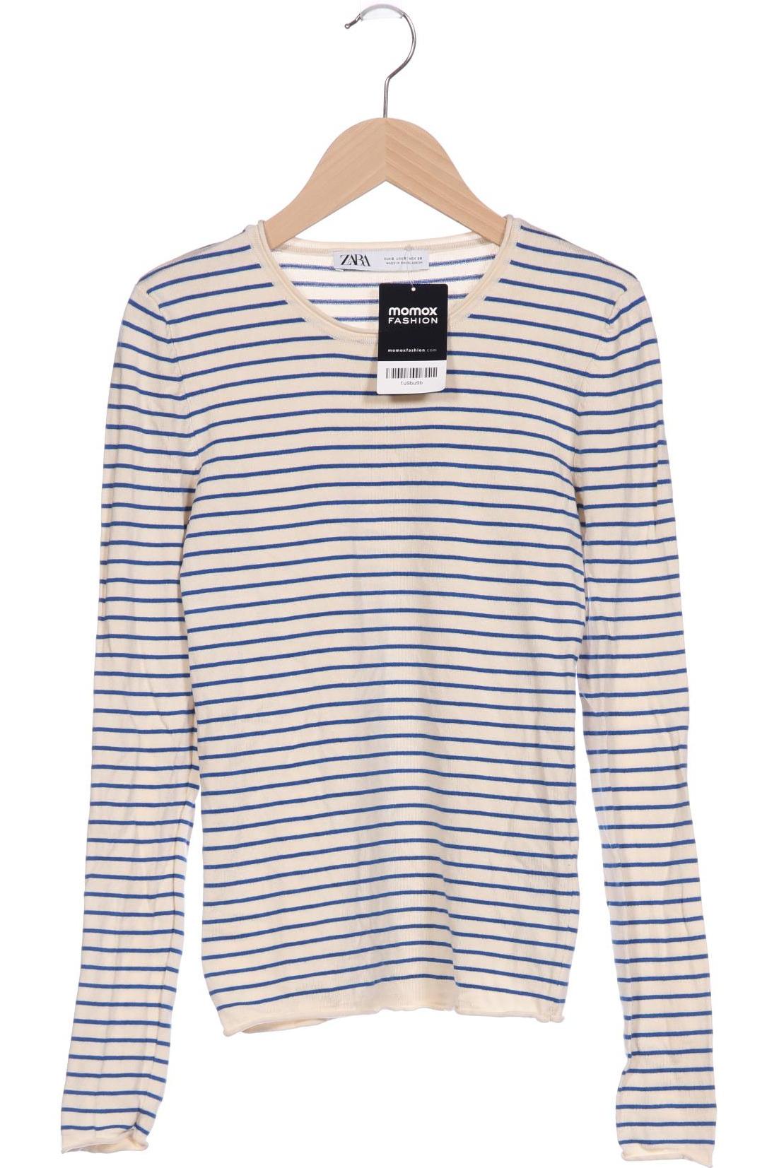 

Zara Damen Langarmshirt, cremeweiß, Gr. 36